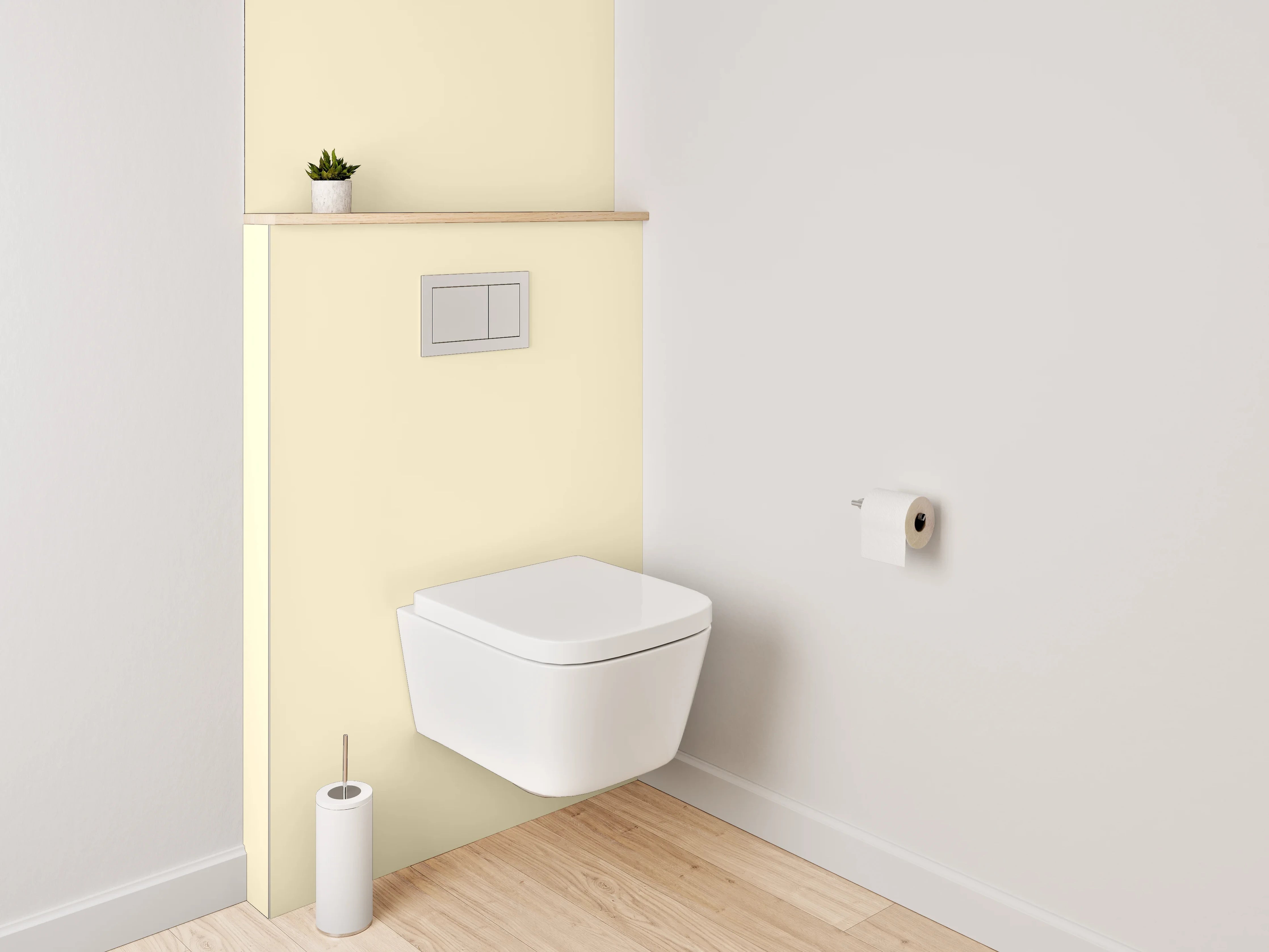 WC-Rückwand - RAL 1015 Hellelfenbein