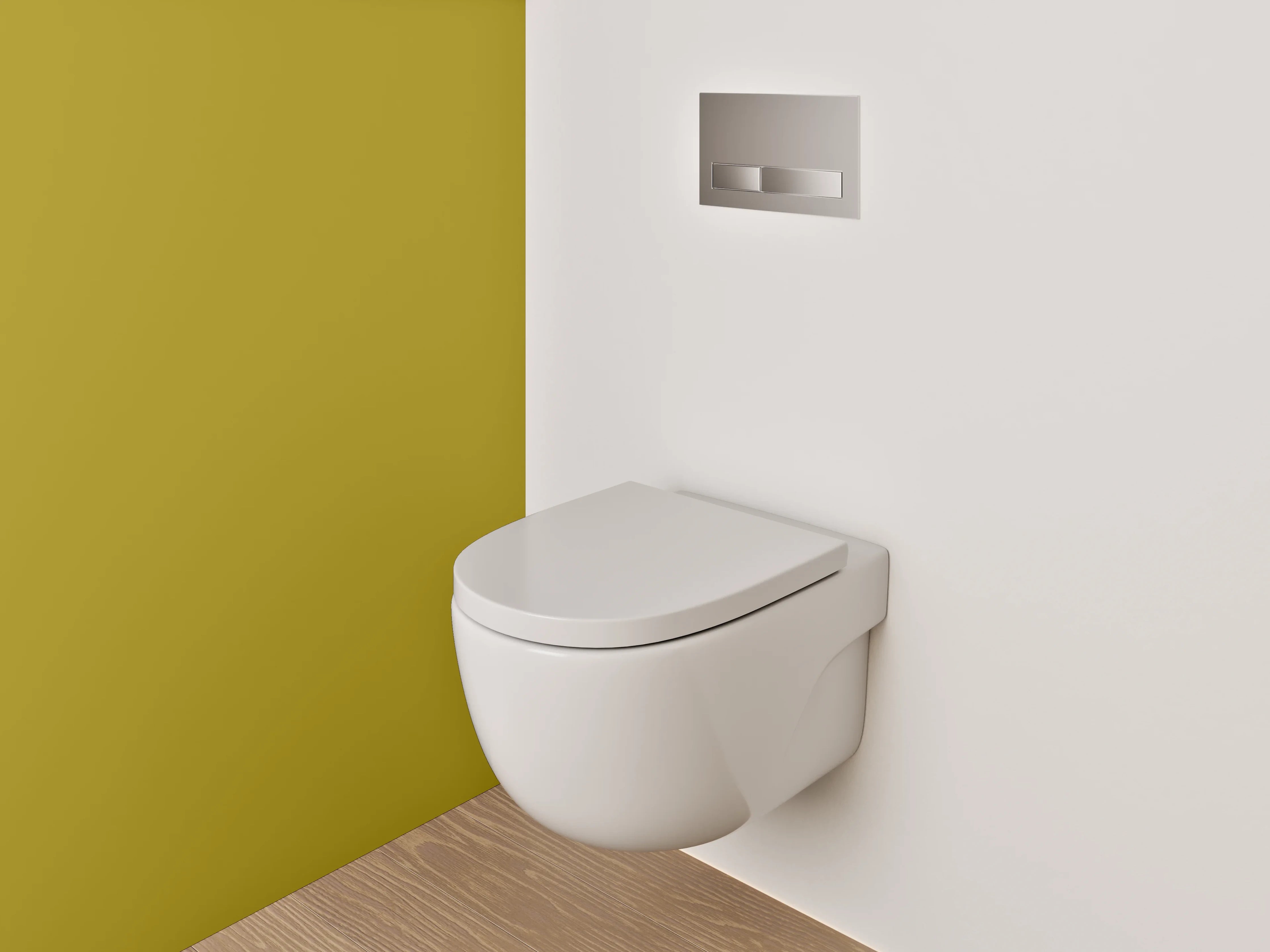WC-Rückwand - RAL 1027 Currygelb