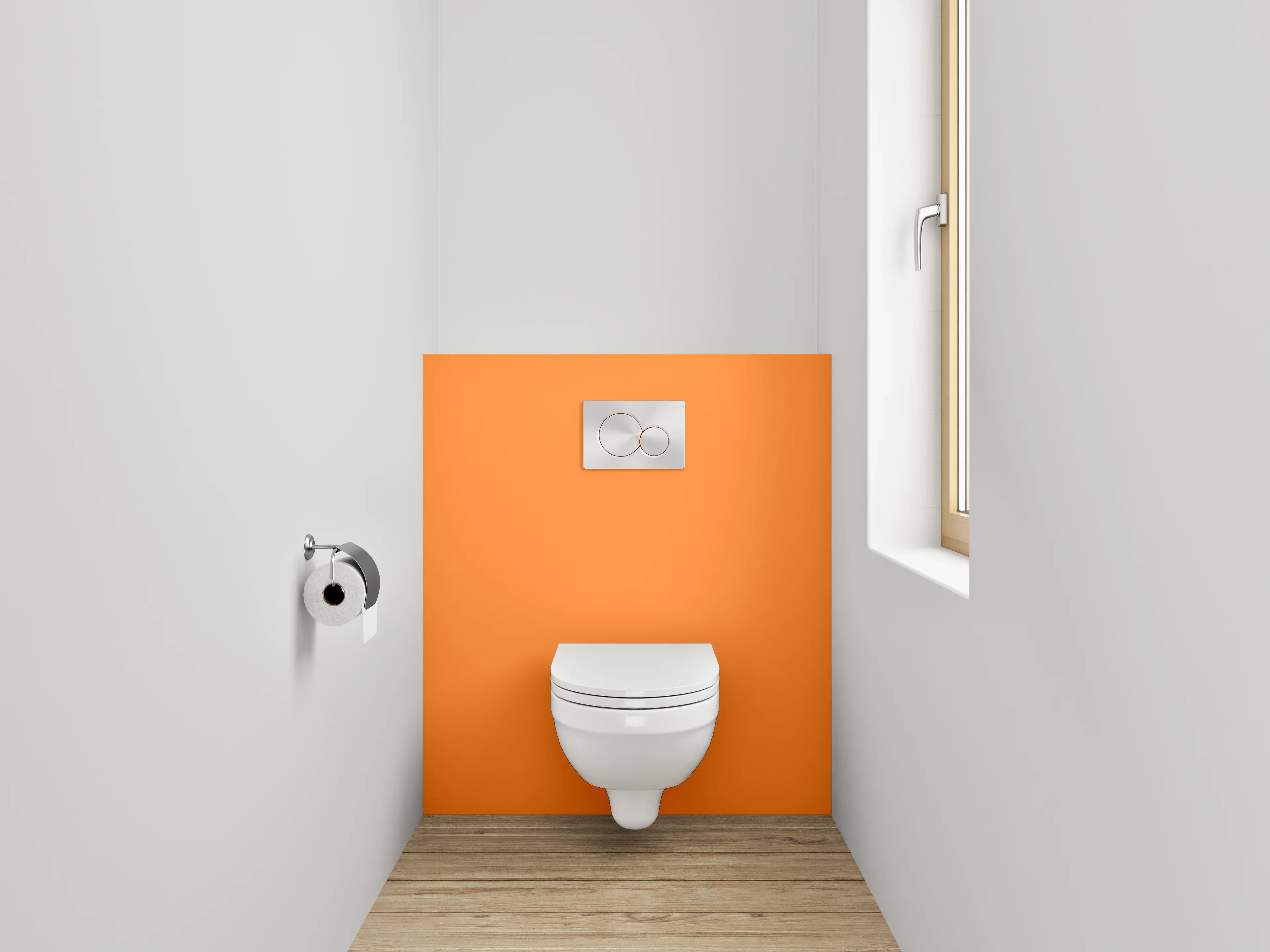 WC-Rückwand - RAL 2003 Pastellorange