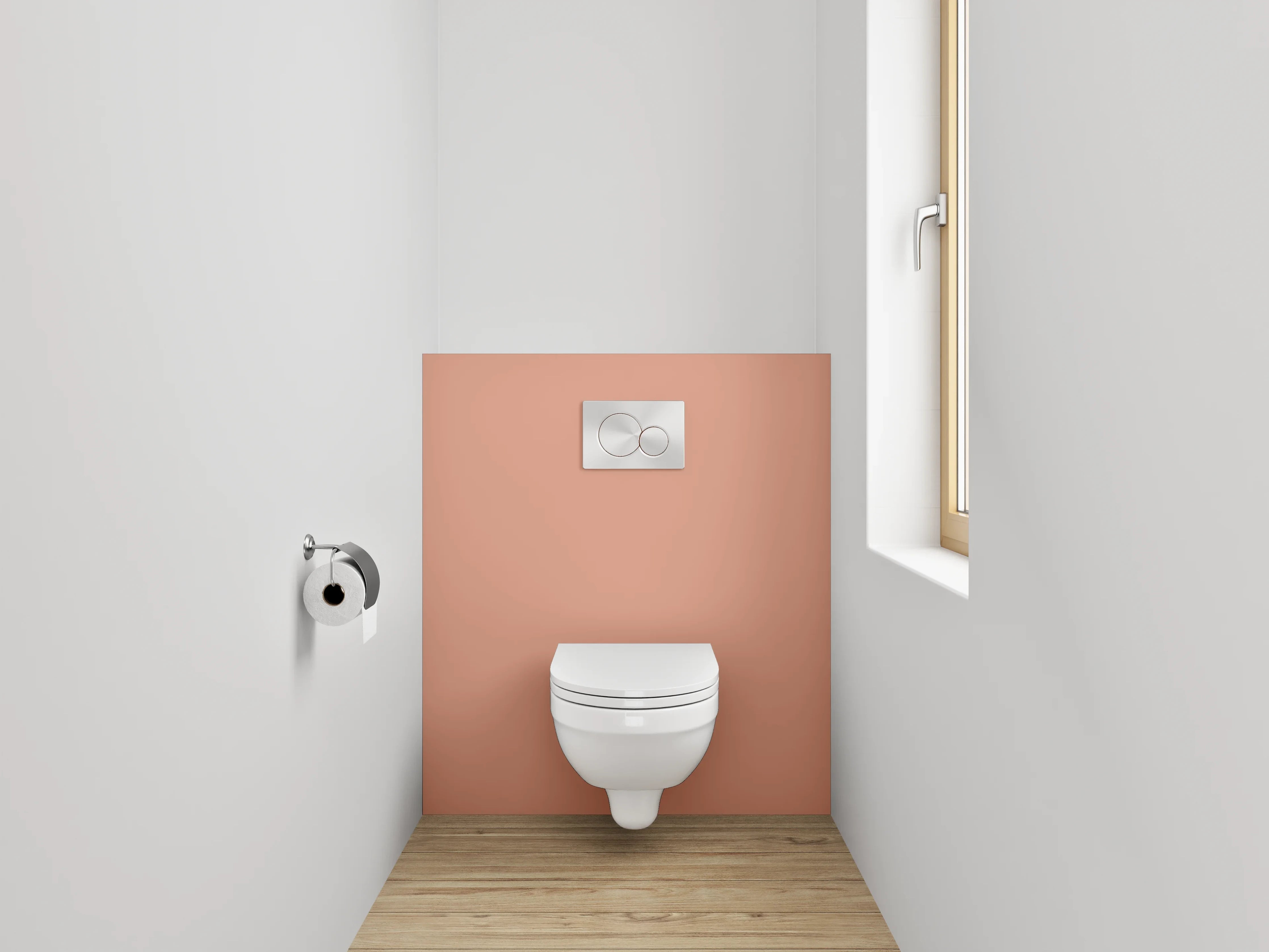 WC-Rückwand - RAL 3012 Beigeorange