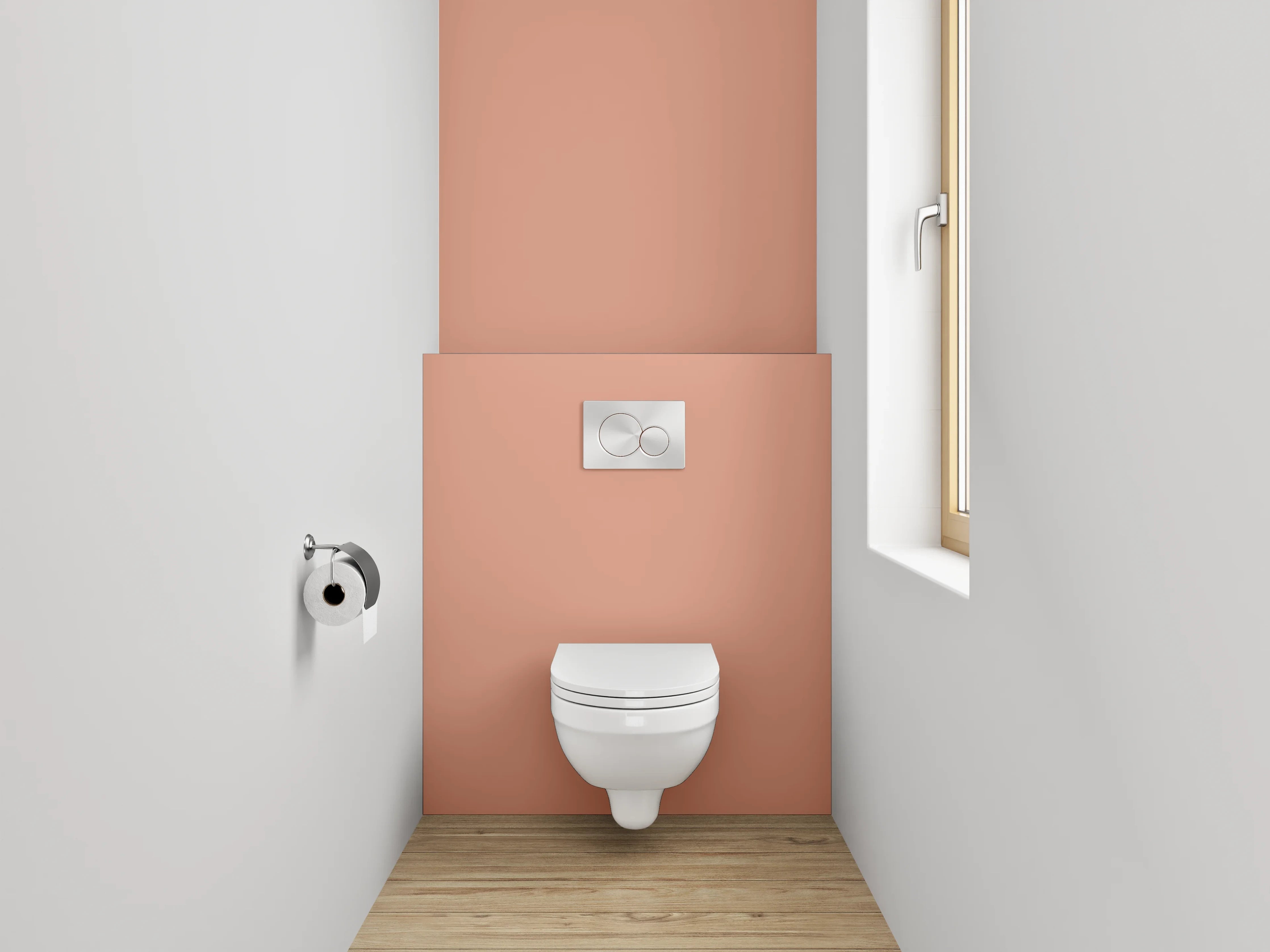 WC-Rückwand - RAL 3012 Beigeorange