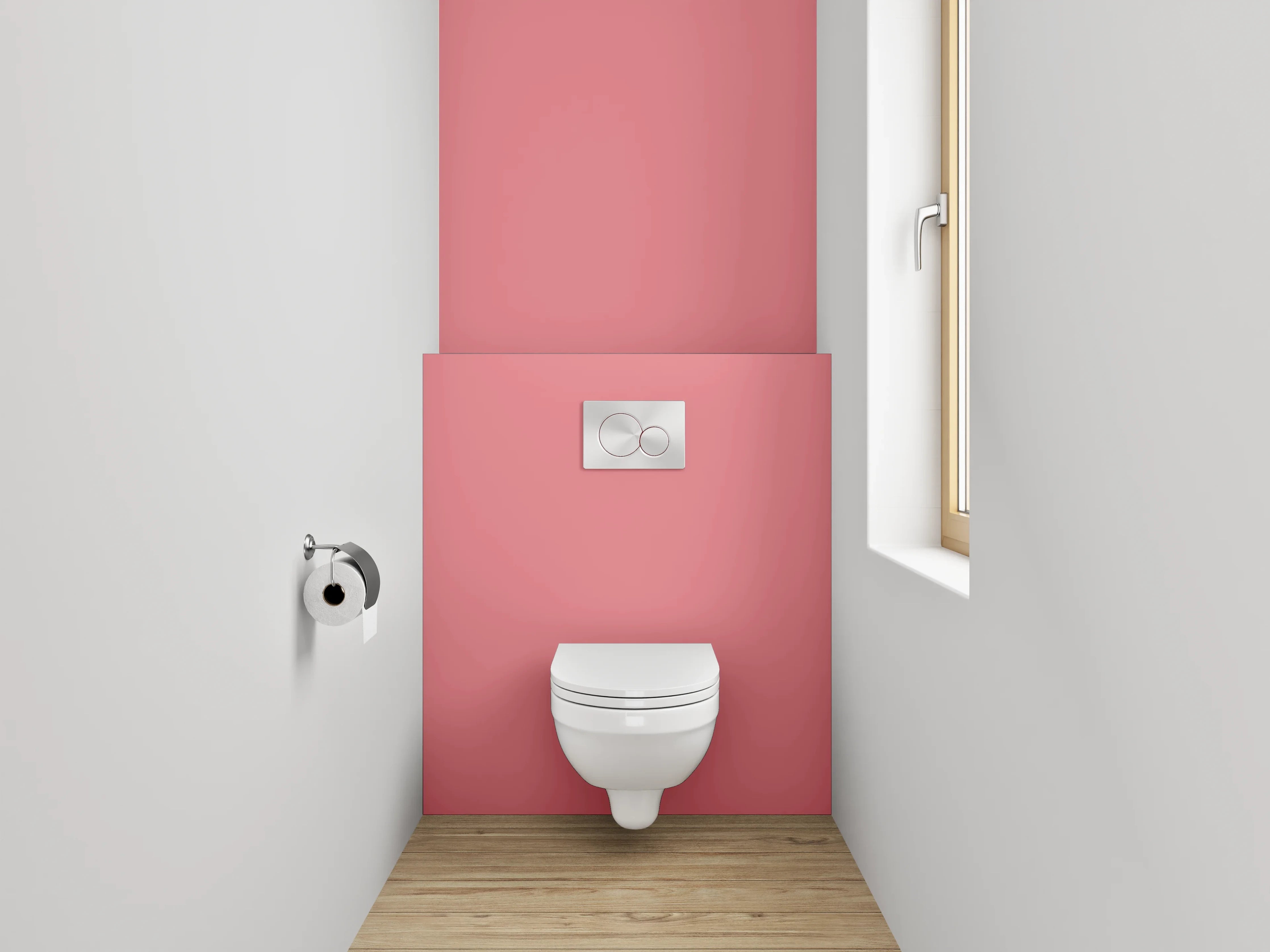 WC-Rückwand - RAL 3014 Altrosa