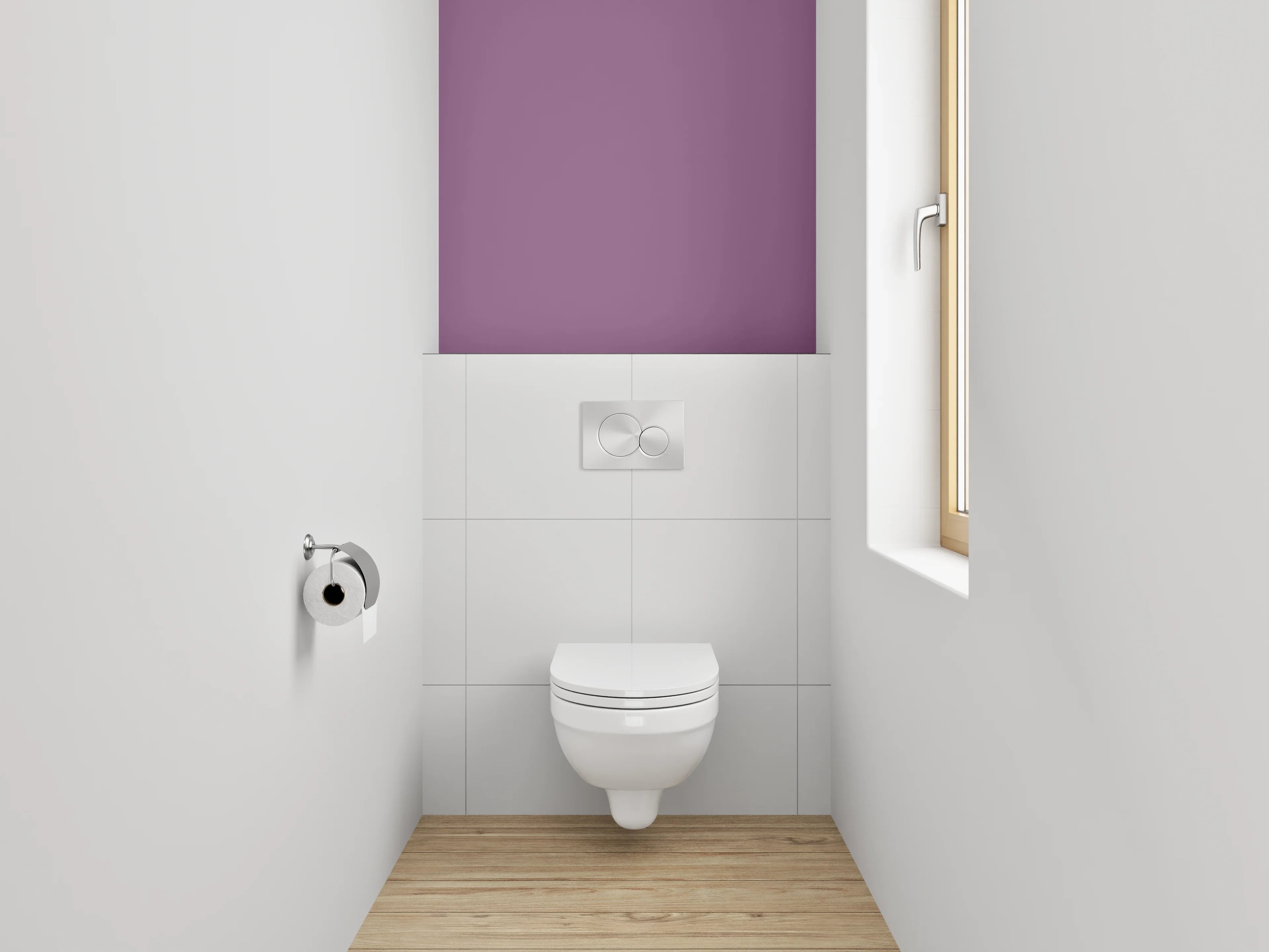 WC-Rückwand - RAL 4001 Rotlila