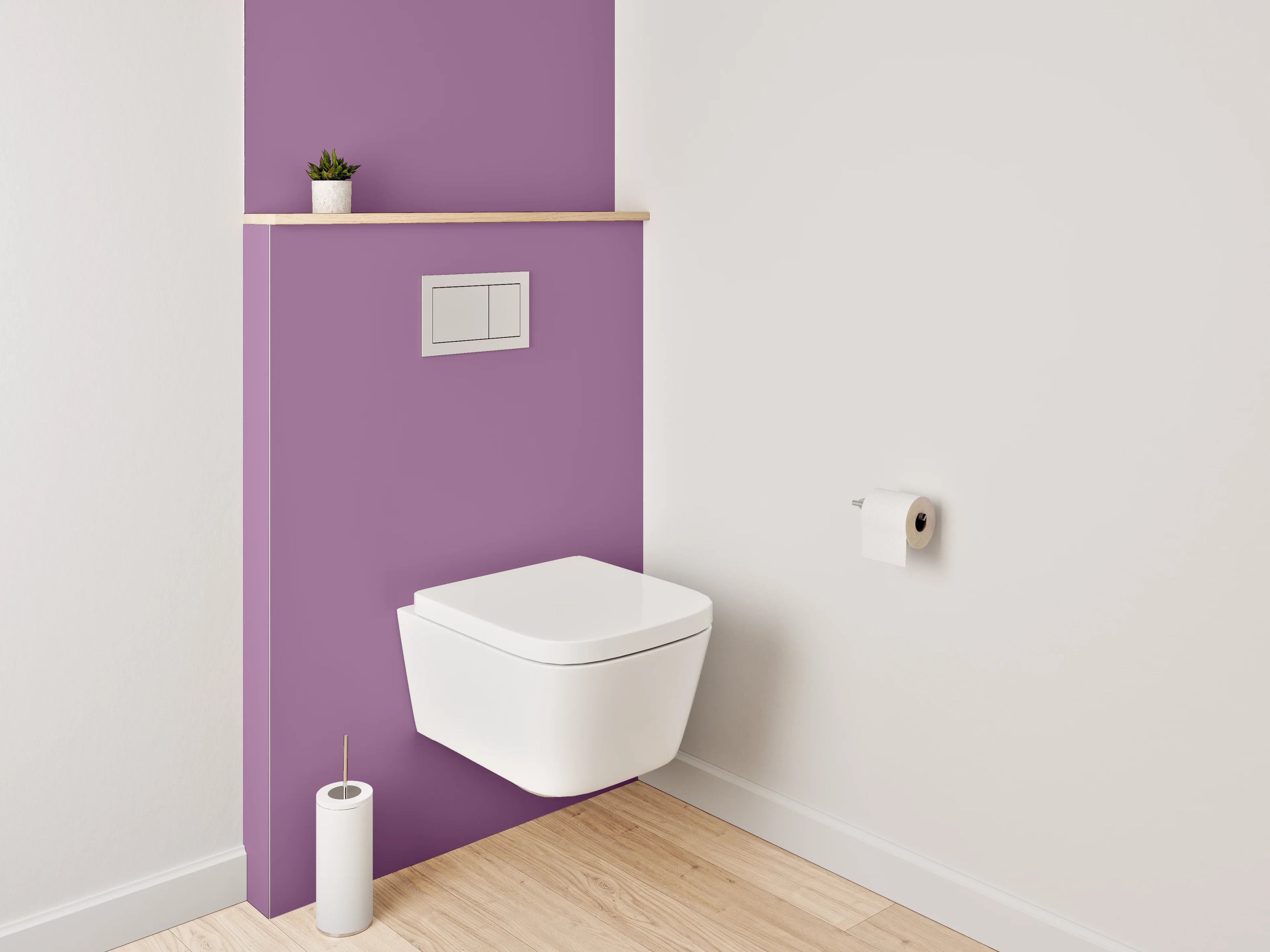 WC-Rückwand - RAL 4001 Rotlila