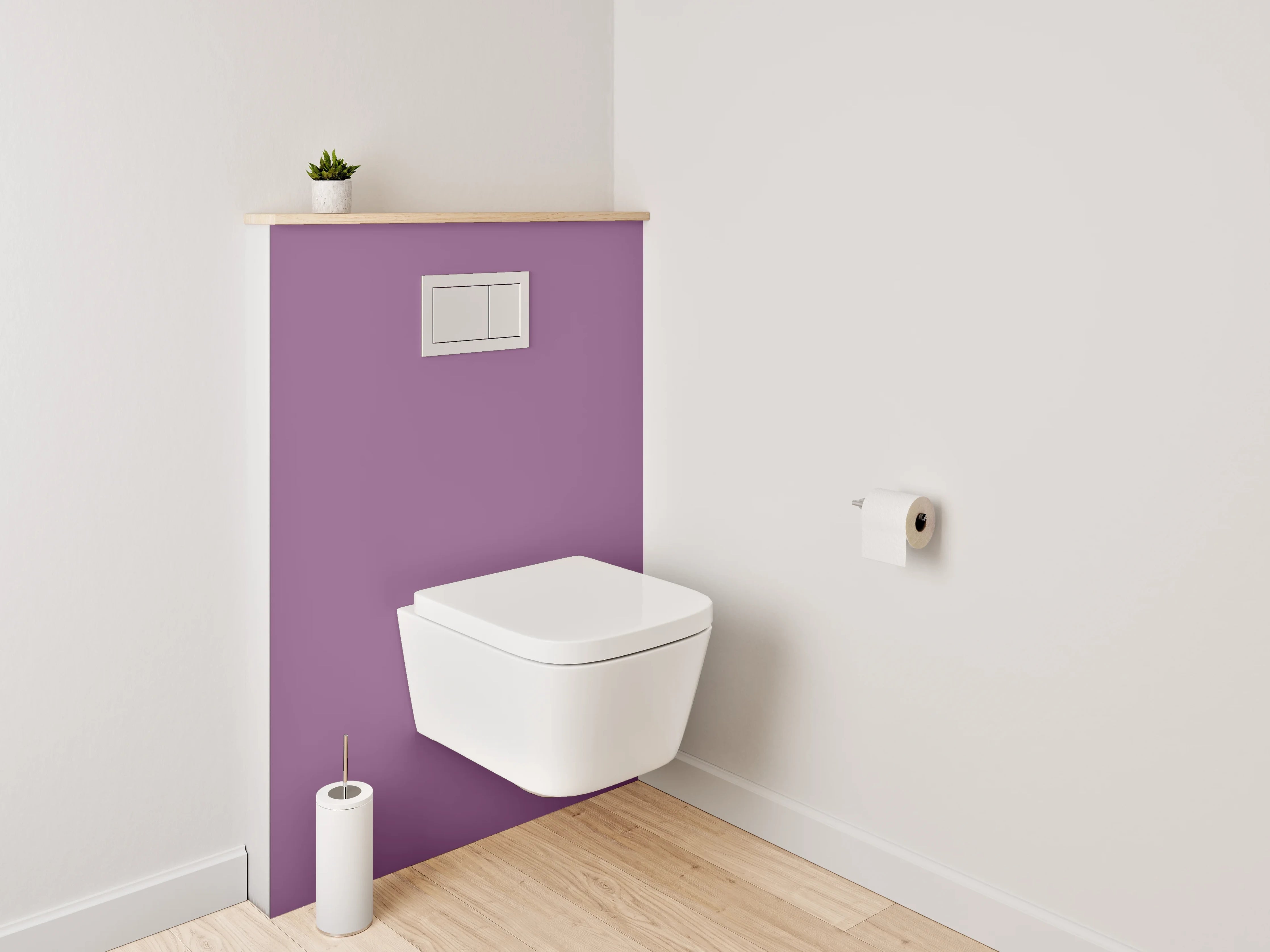 WC-Rückwand - RAL 4001 Rotlila