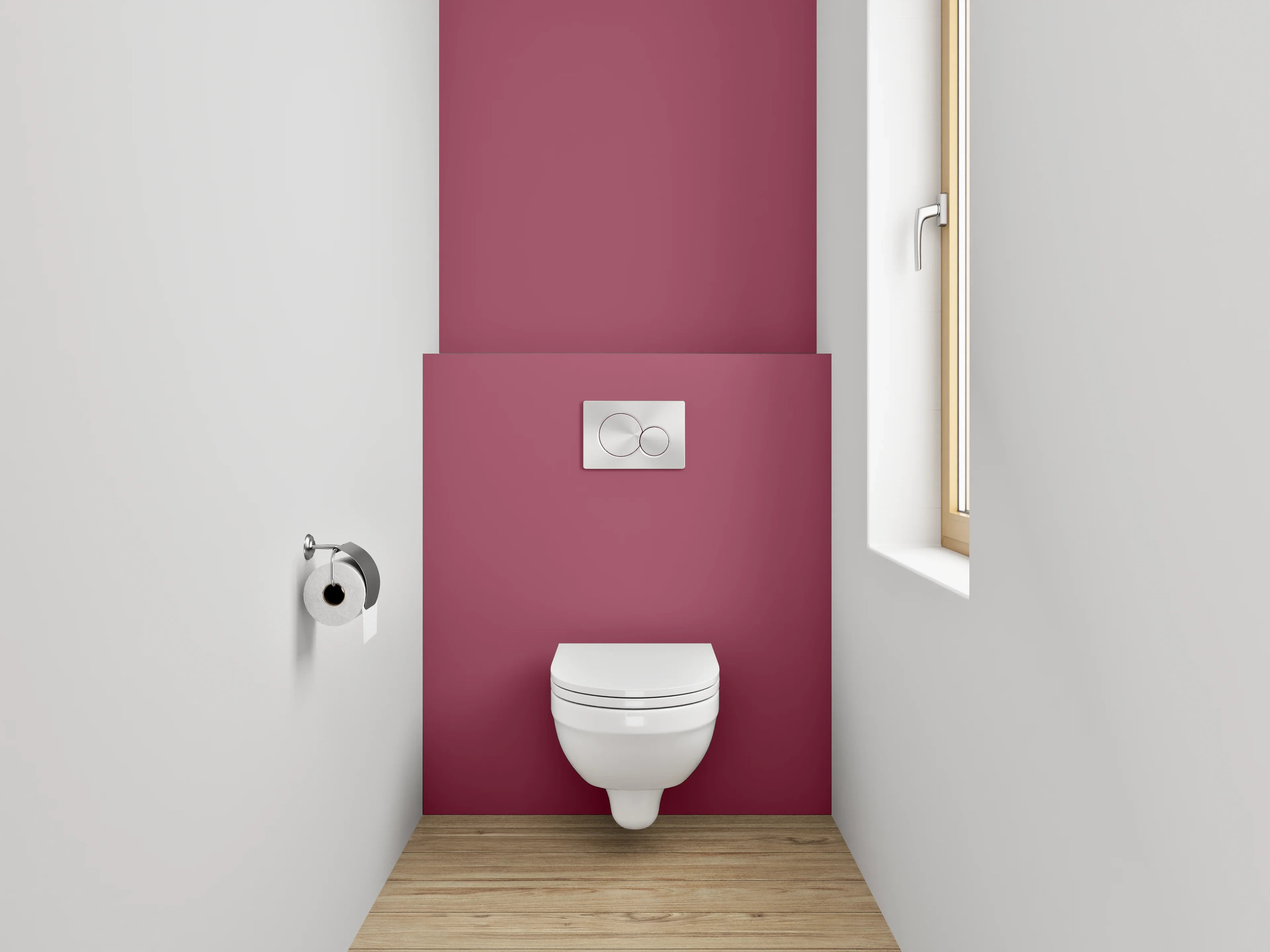 WC-Rückwand - RAL 4002 Rotviolett