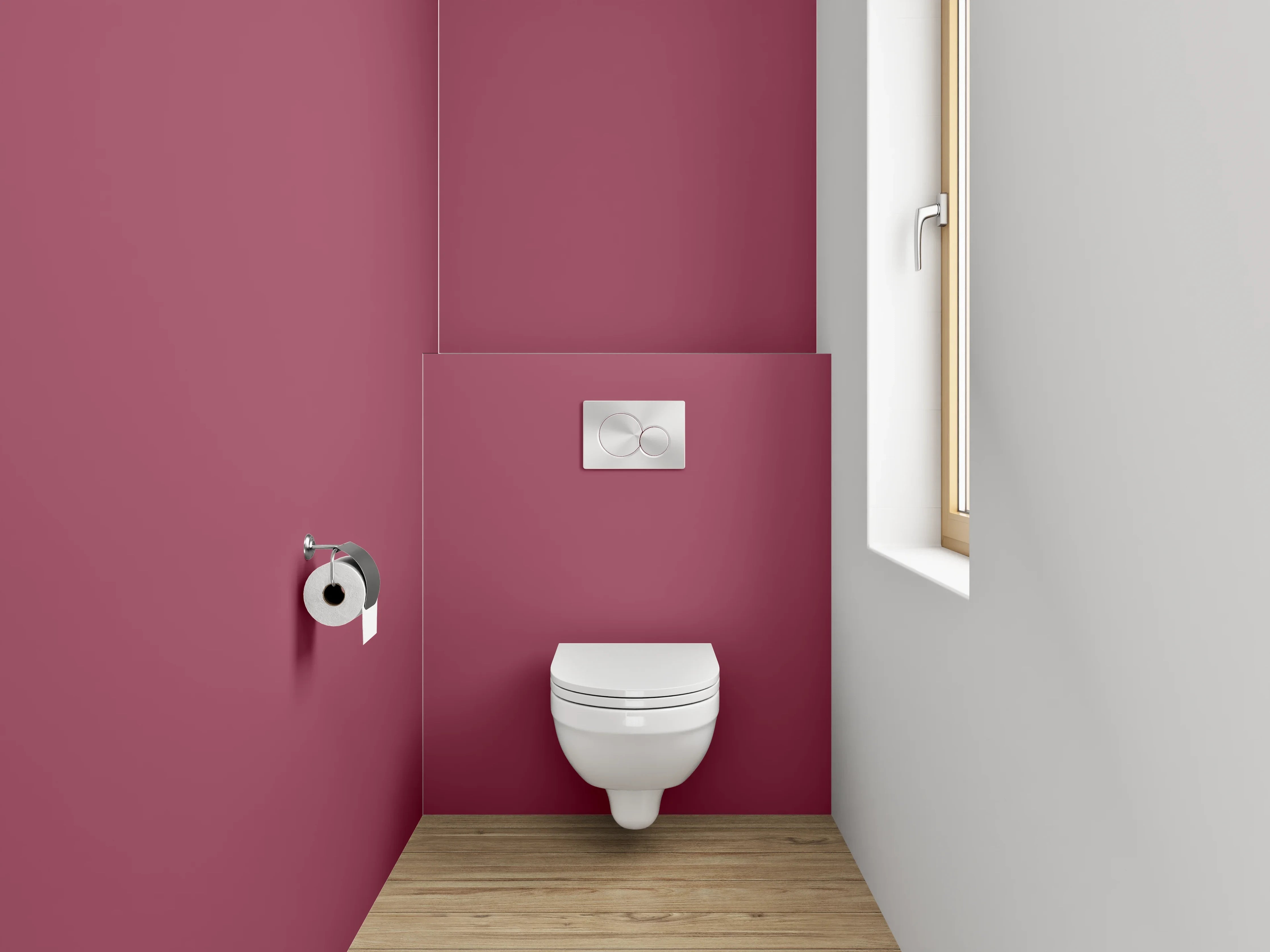 WC-Rückwand - RAL 4002 Rotviolett