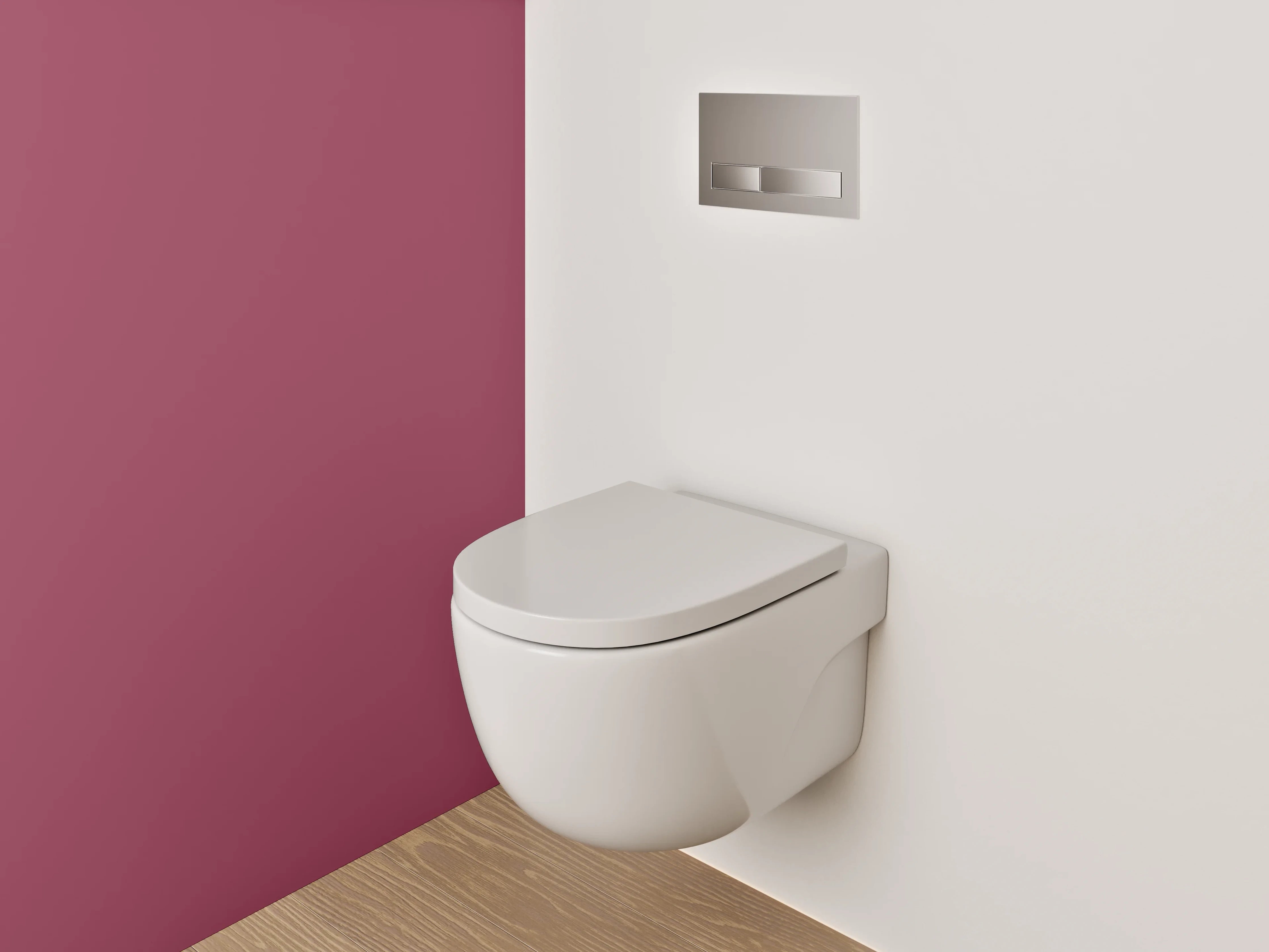 WC-Rückwand - RAL 4002 Rotviolett