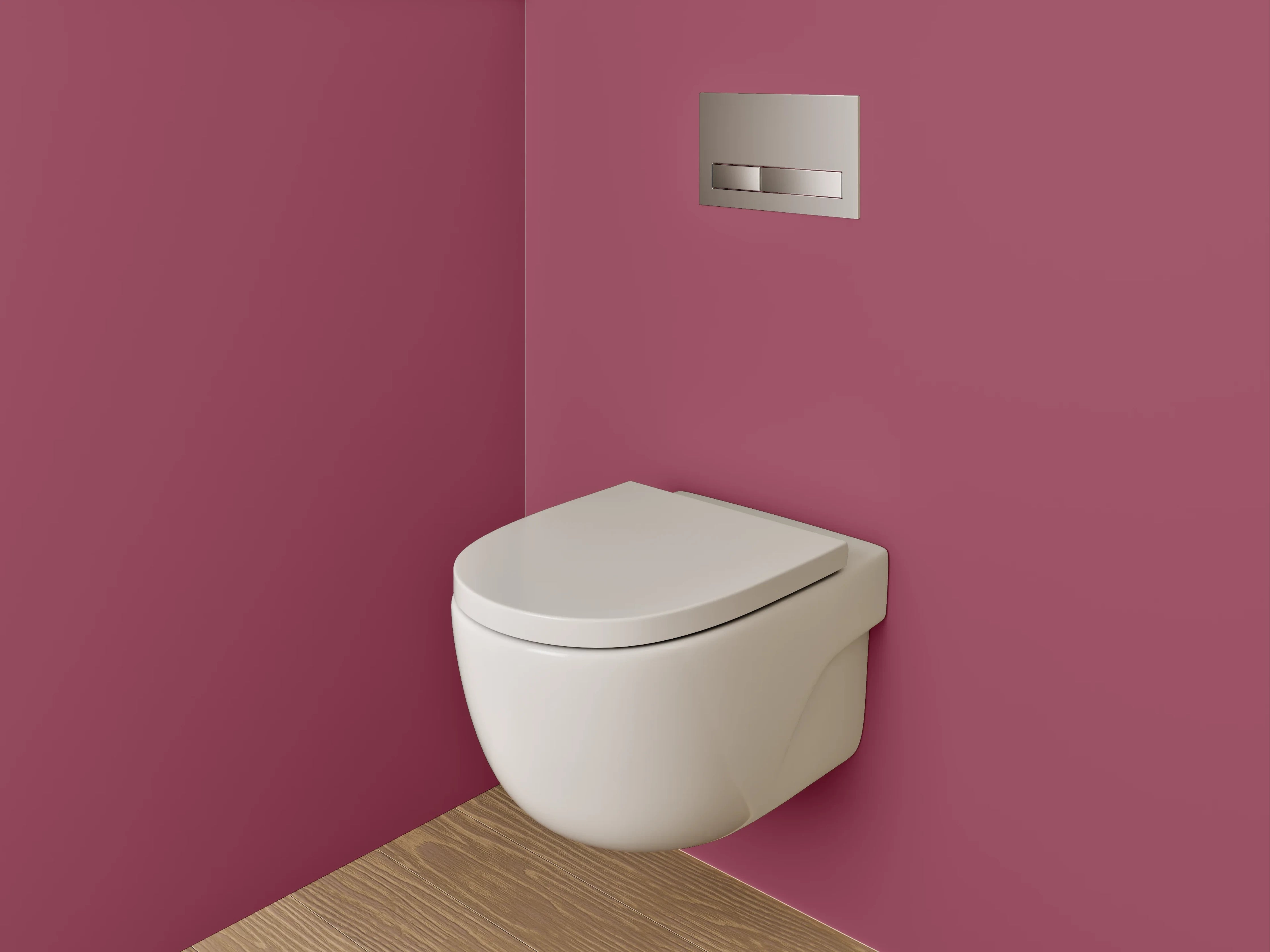 WC-Rückwand - RAL 4002 Rotviolett