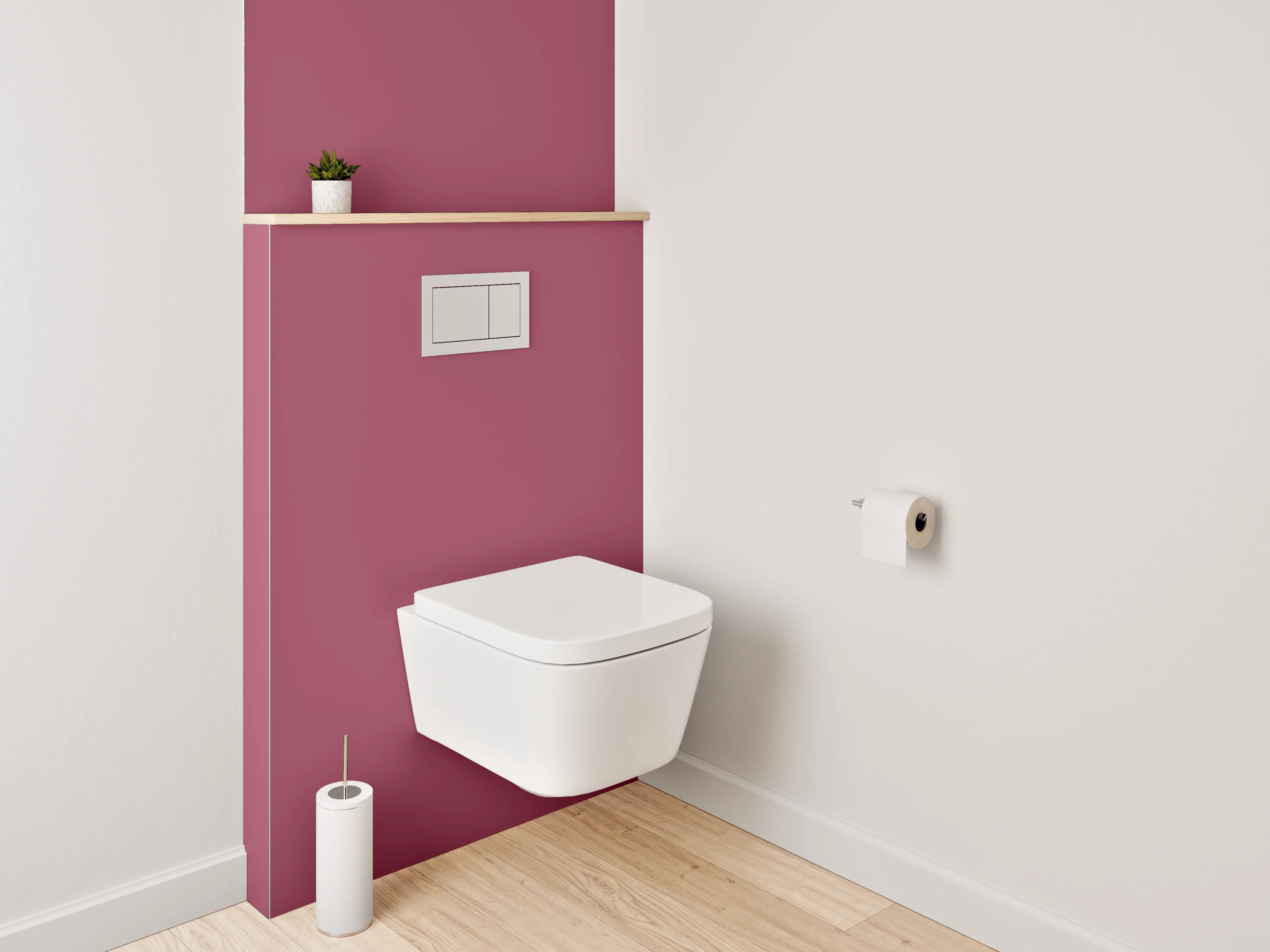 WC-Rückwand - RAL 4002 Rotviolett