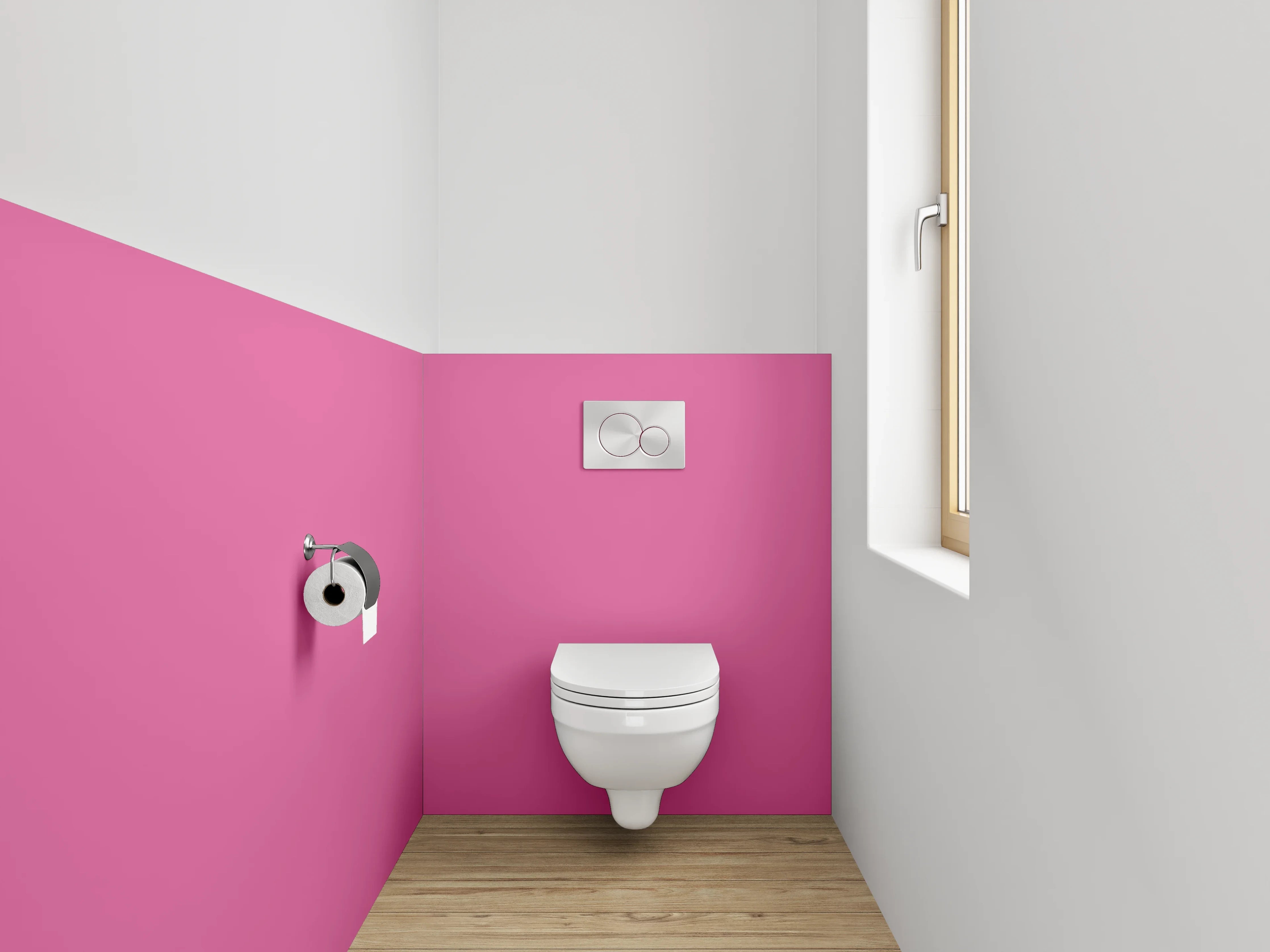 WC-Rückwand - RAL 4003 Erikaviolett