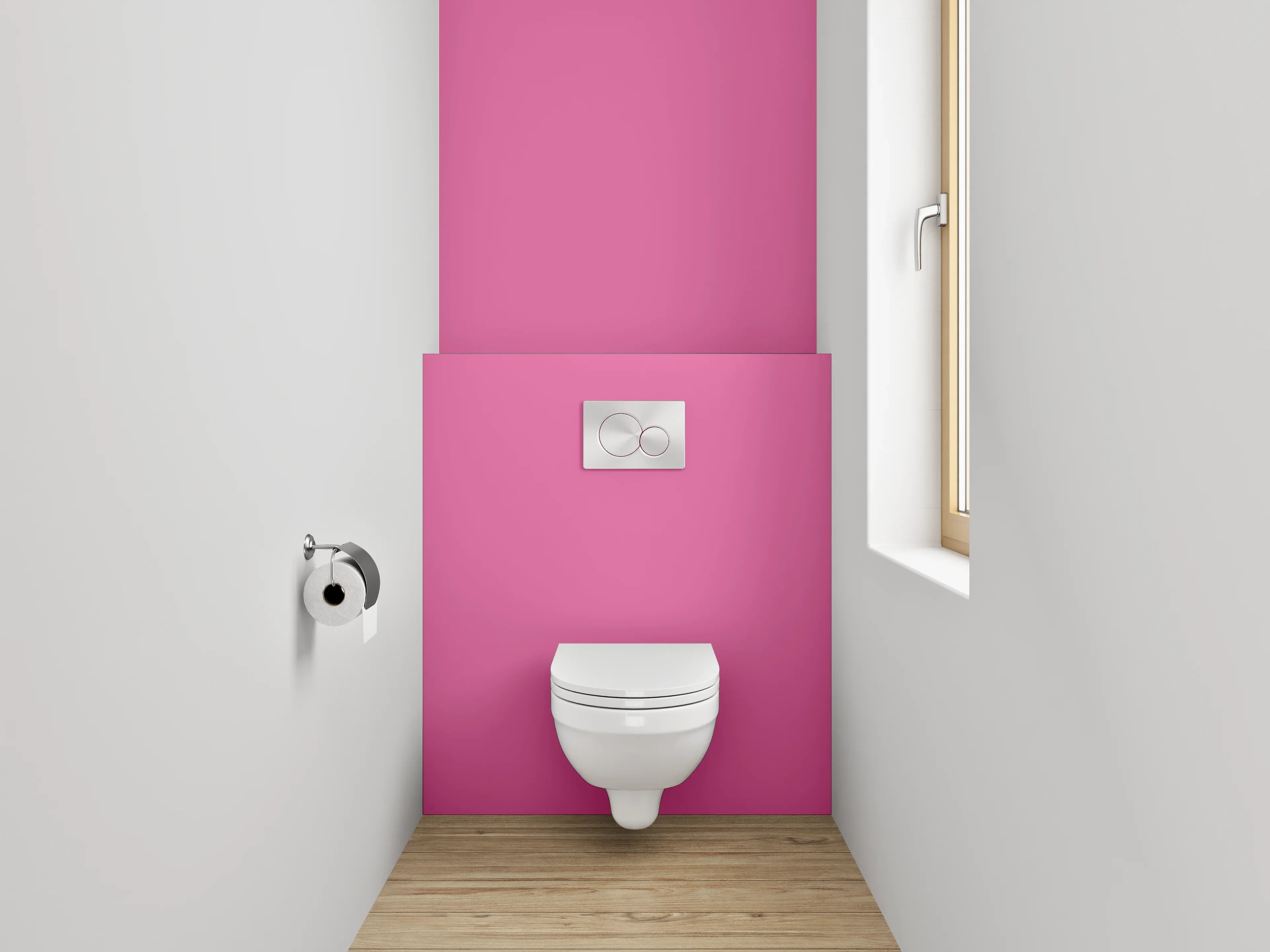 WC-Rückwand - RAL 4003 Erikaviolett