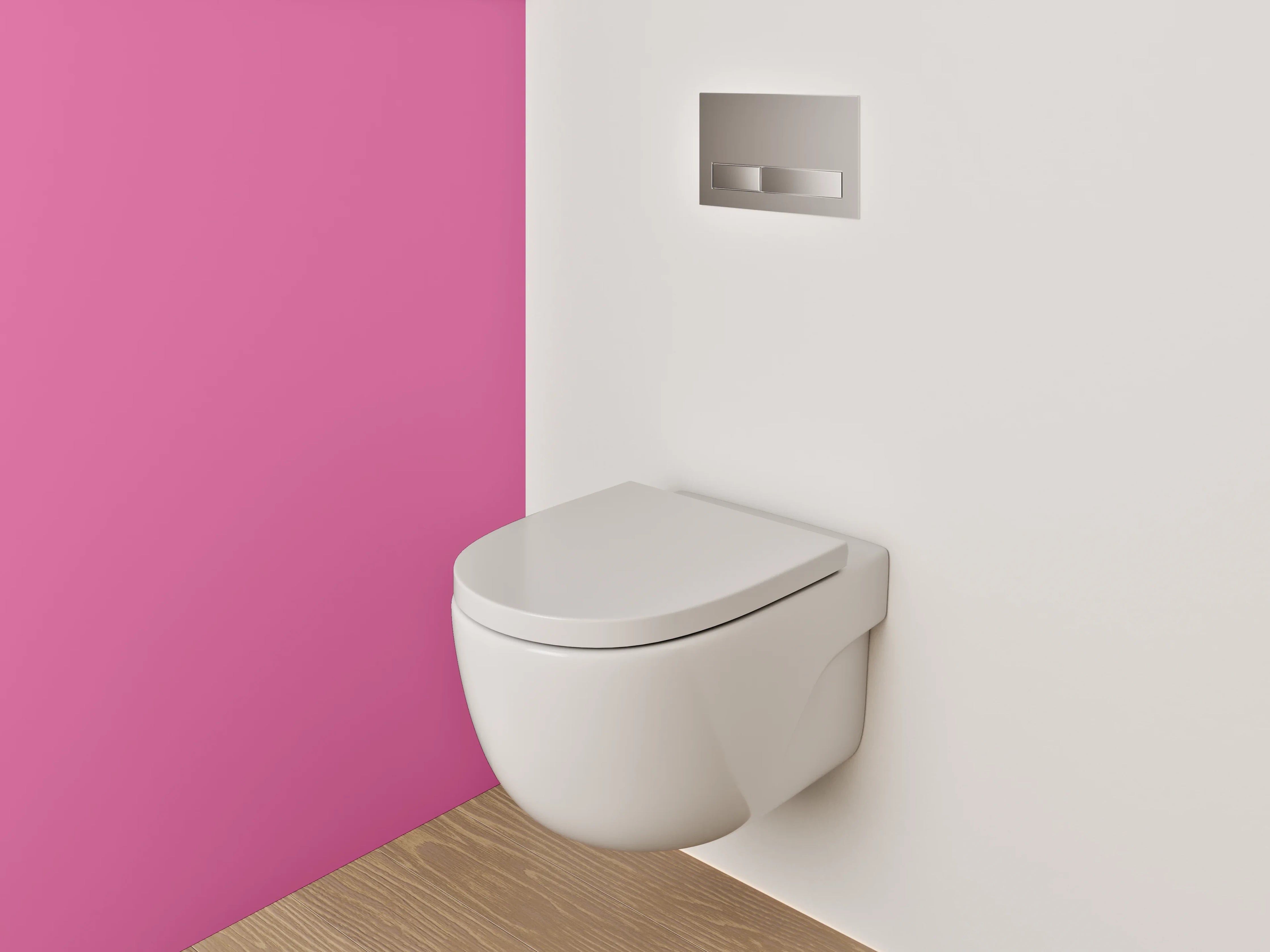 WC-Rückwand - RAL 4003 Erikaviolett