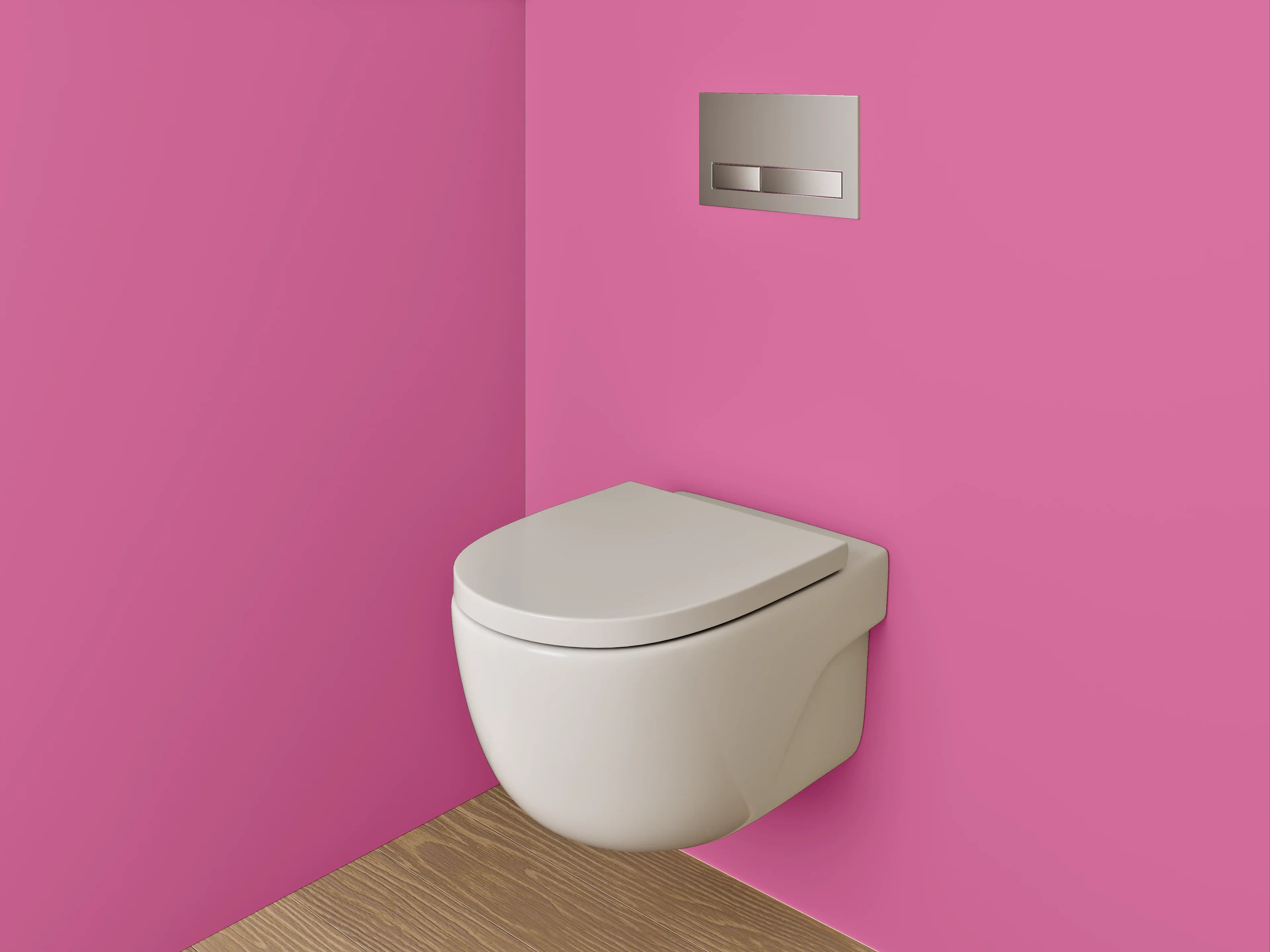 WC-Rückwand - RAL 4003 Erikaviolett