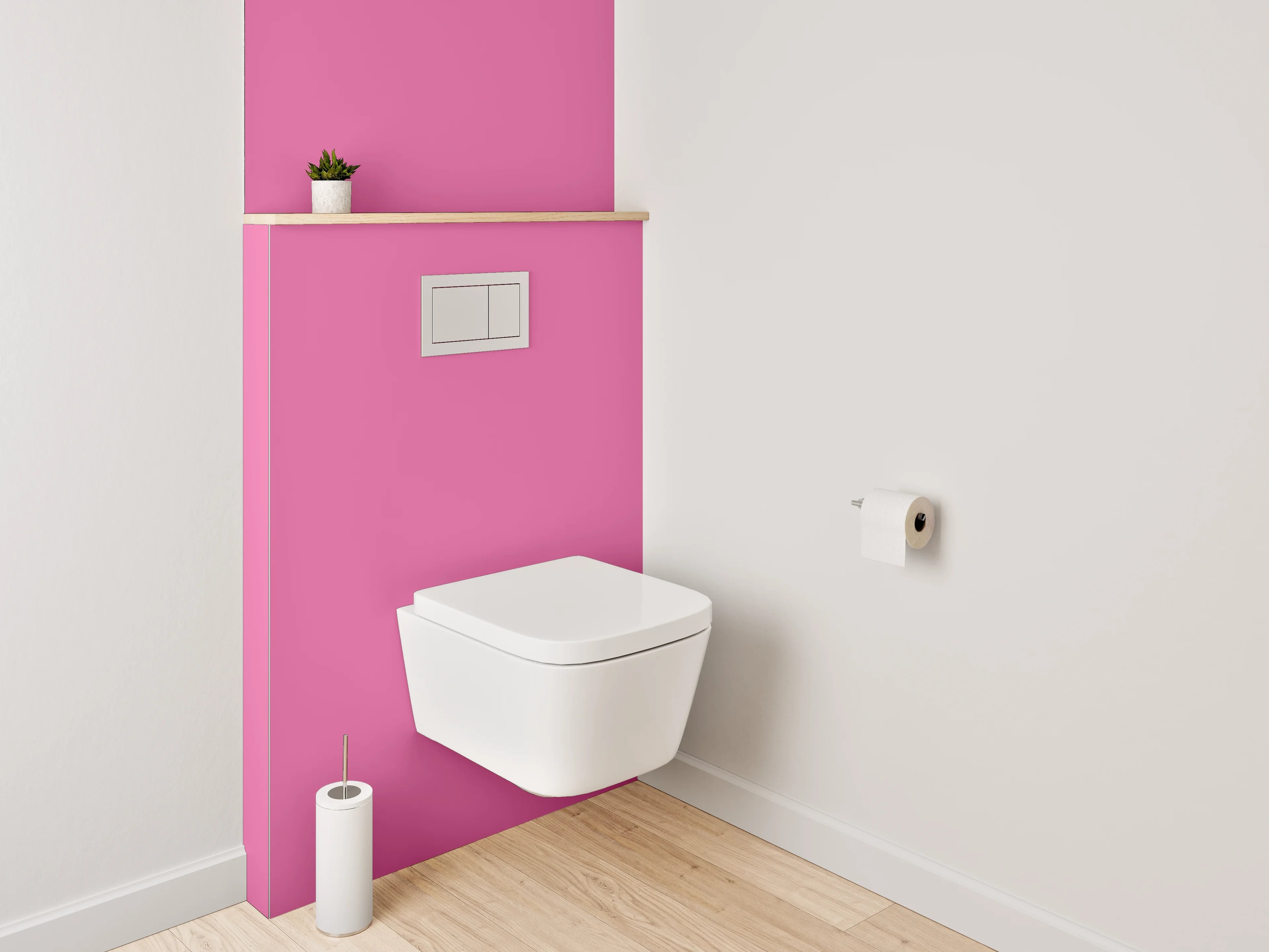 WC-Rückwand - RAL 4003 Erikaviolett