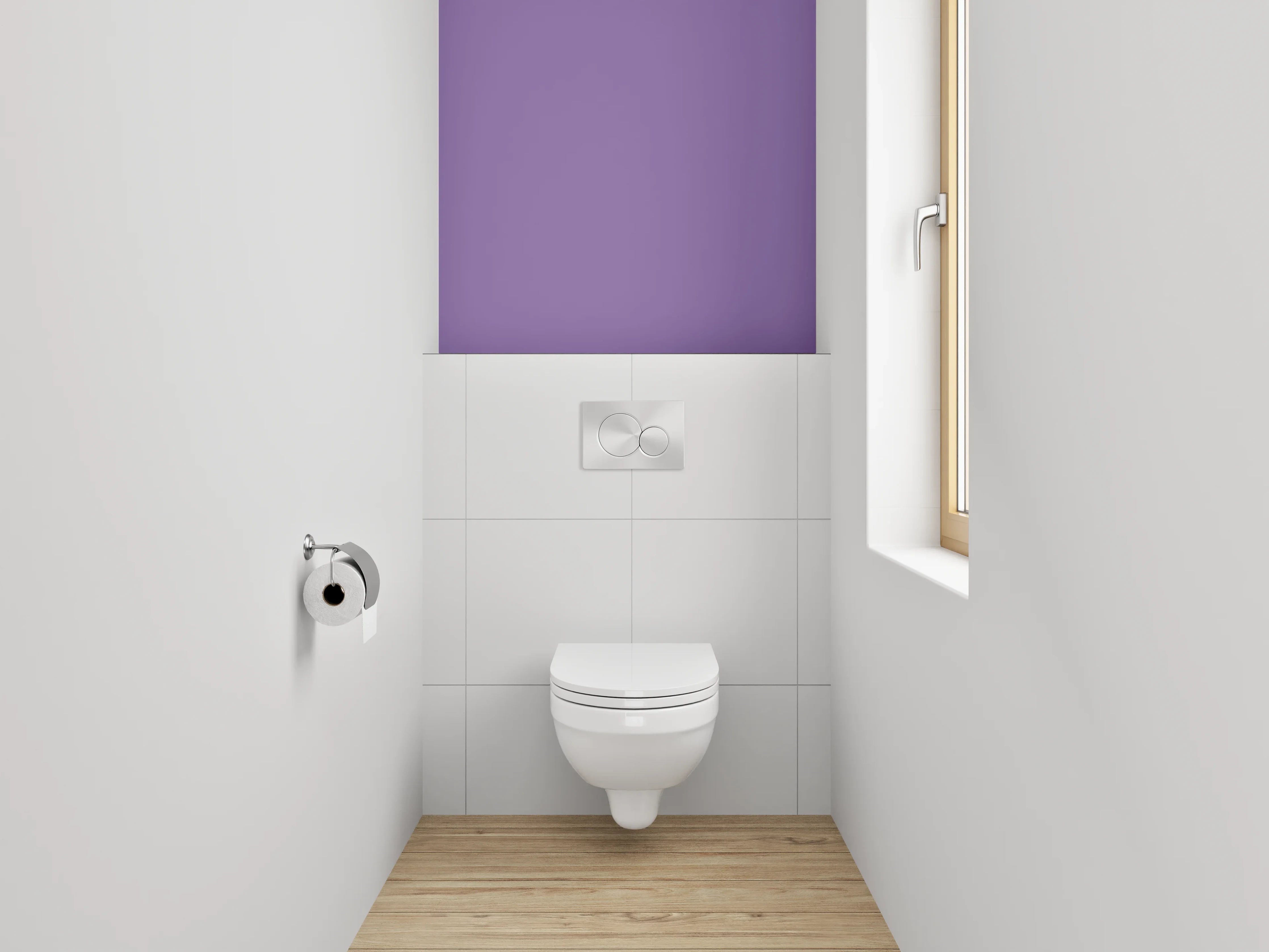 WC-Rückwand - RAL 4005 Blaulila