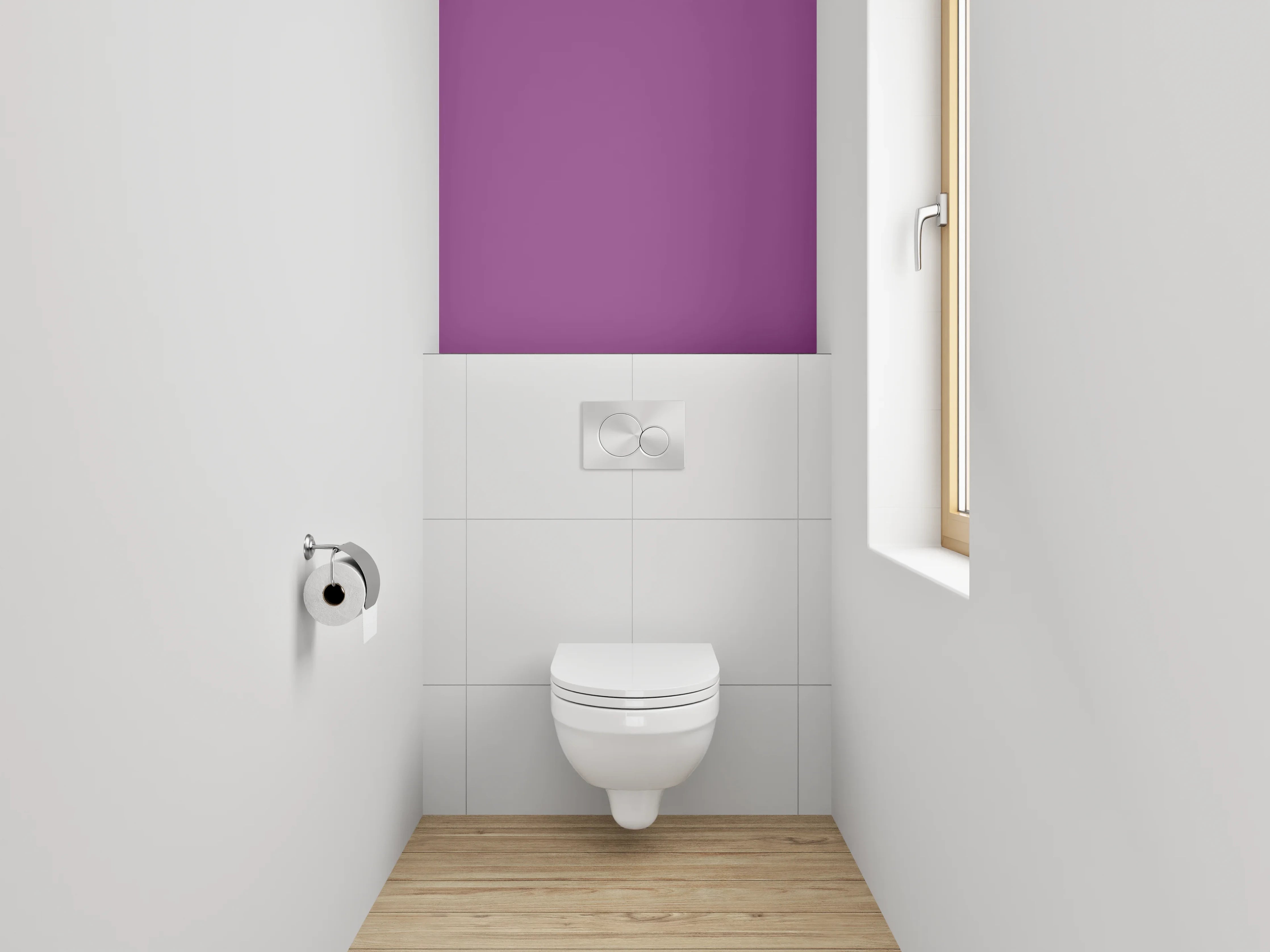 WC-Rückwand - RAL 4008 Signalviolett