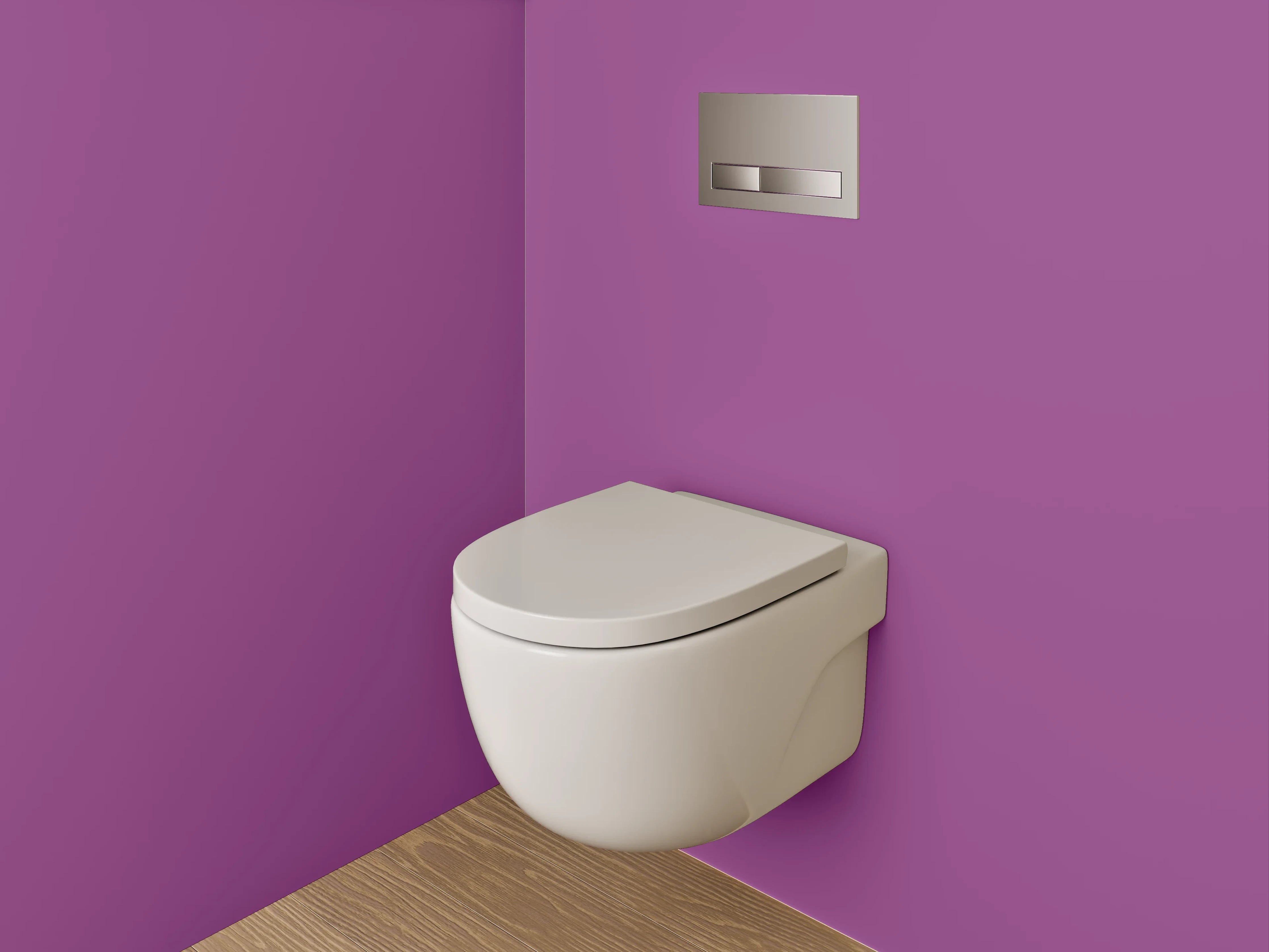 WC-Rückwand - RAL 4008 Signalviolett