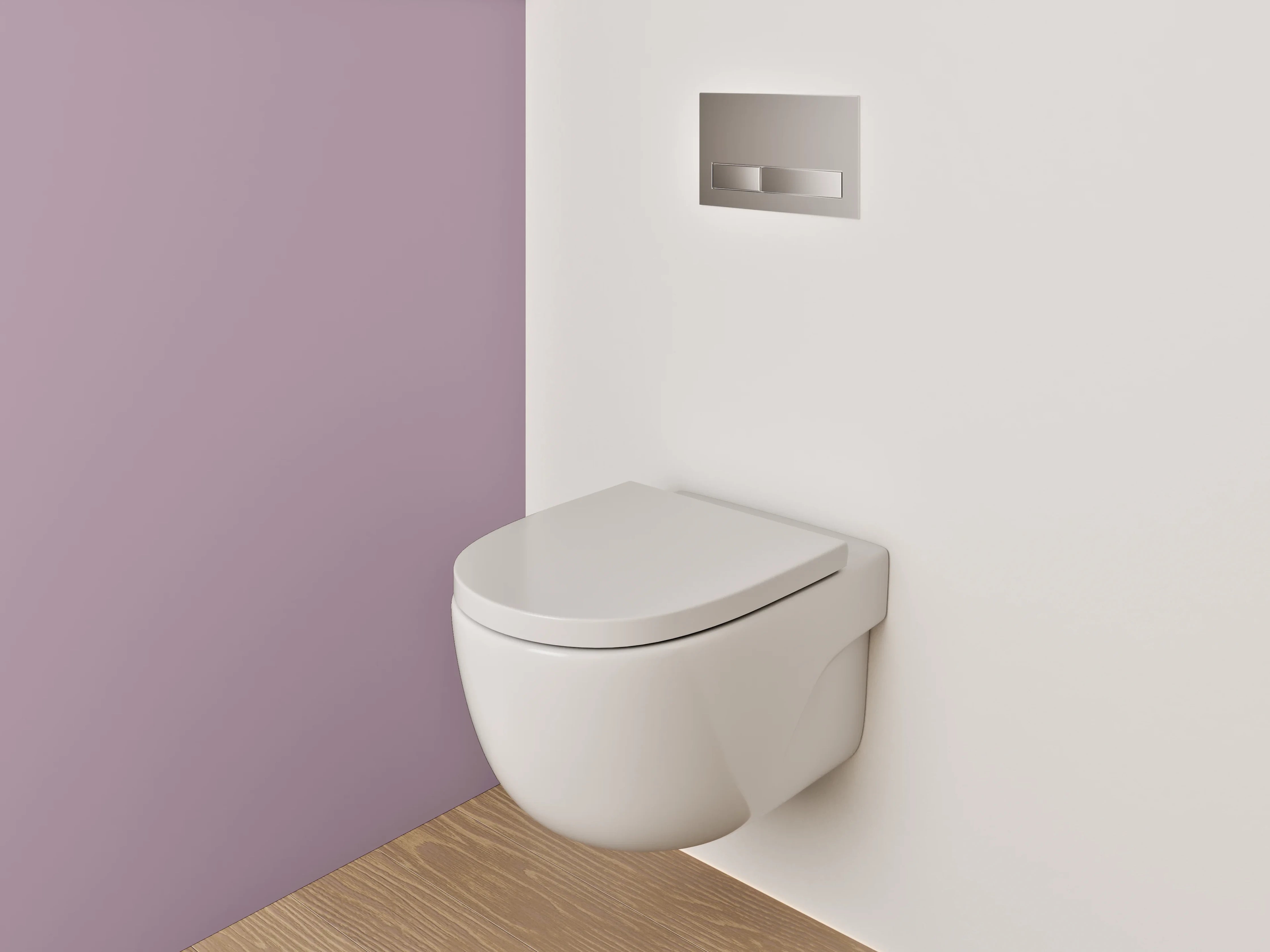 WC-Rückwand - RAL 4009 Pastellviolettaugegrau