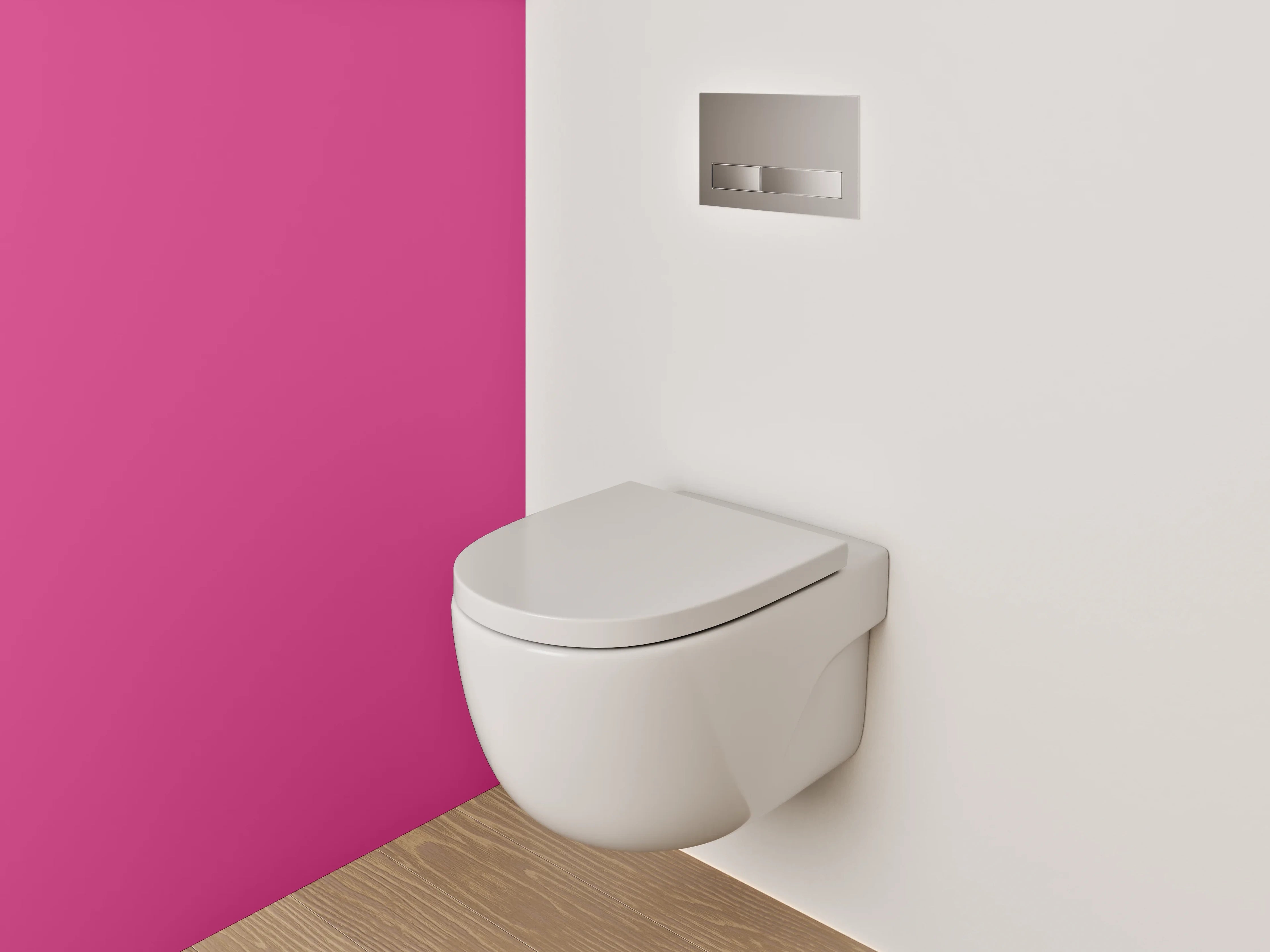 WC-Rückwand - RAL 4010 Telemagenta