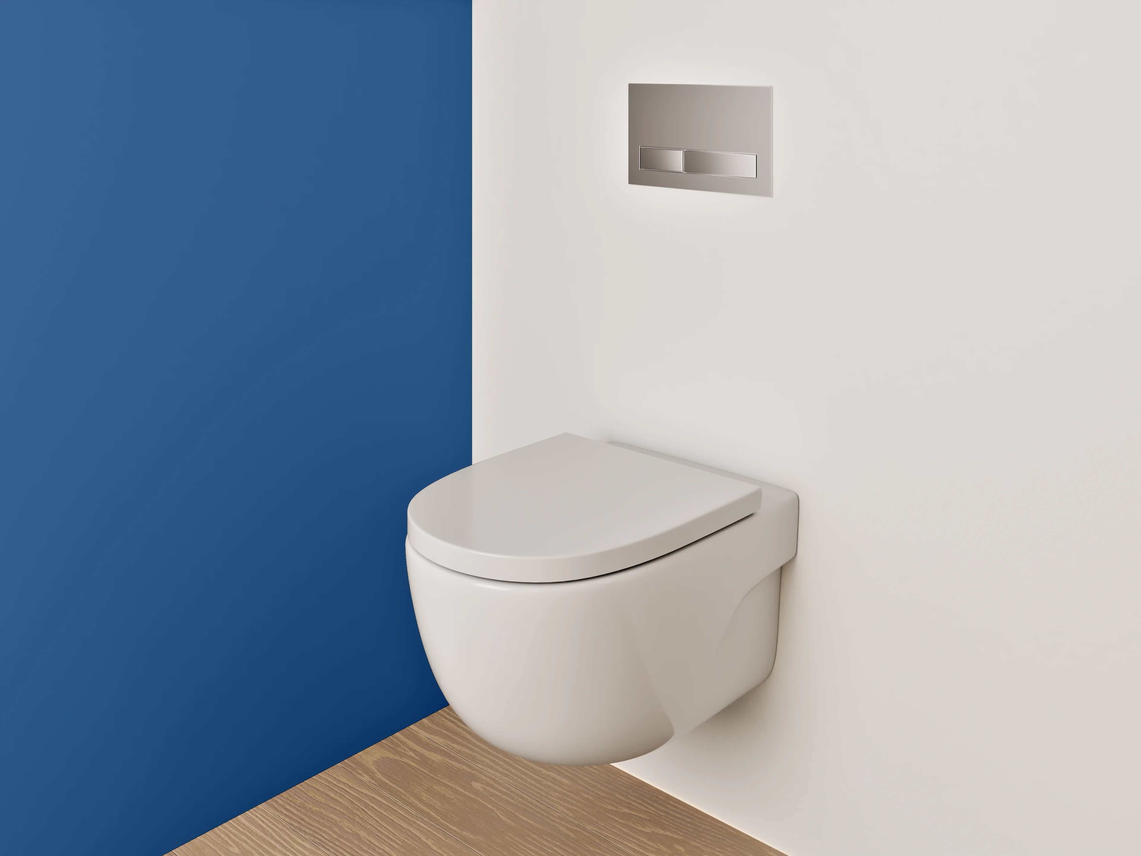 WC-Rückwand - RAL 5010 Enzianblau