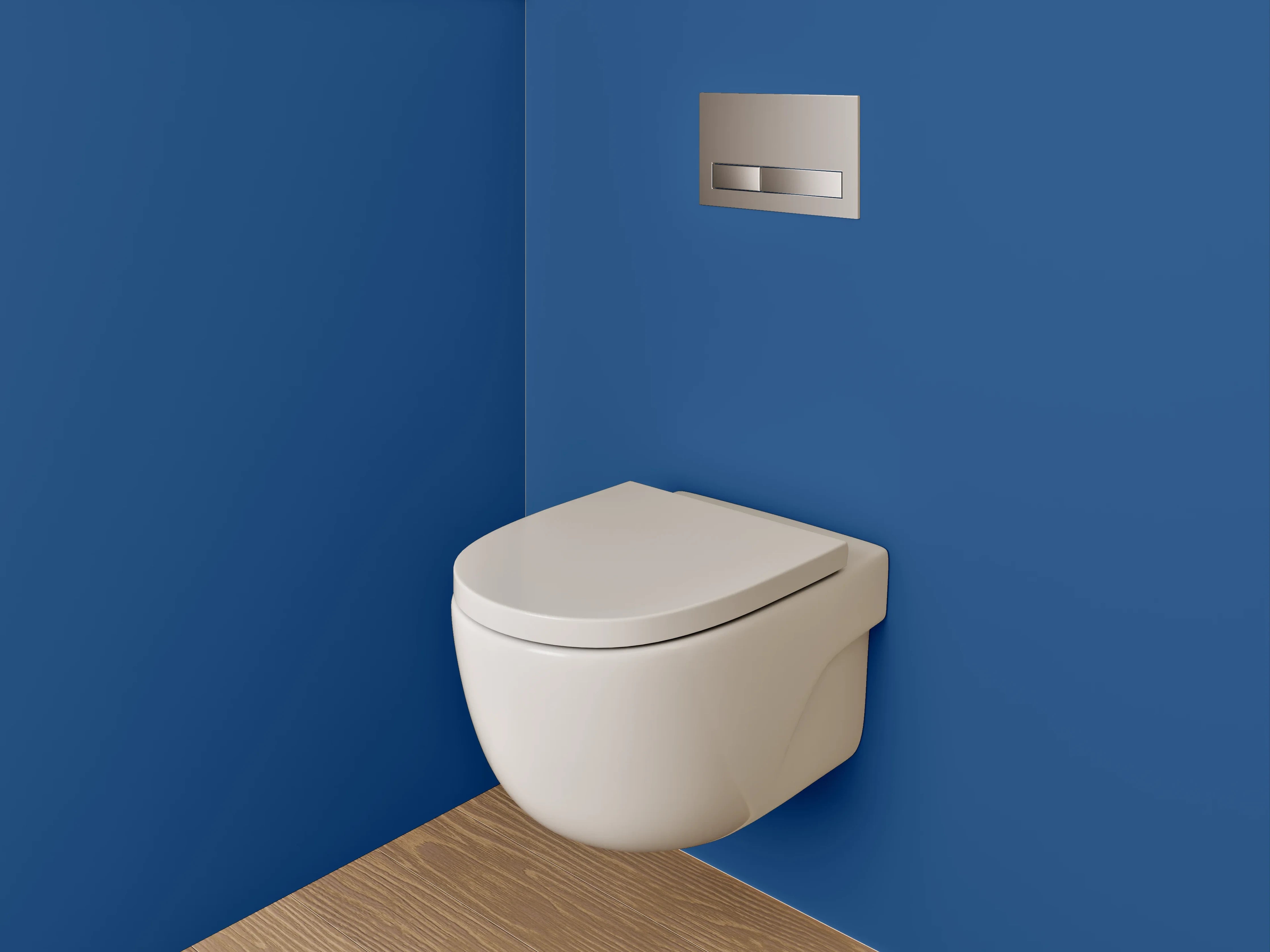 WC-Rückwand - RAL 5010 Enzianblau