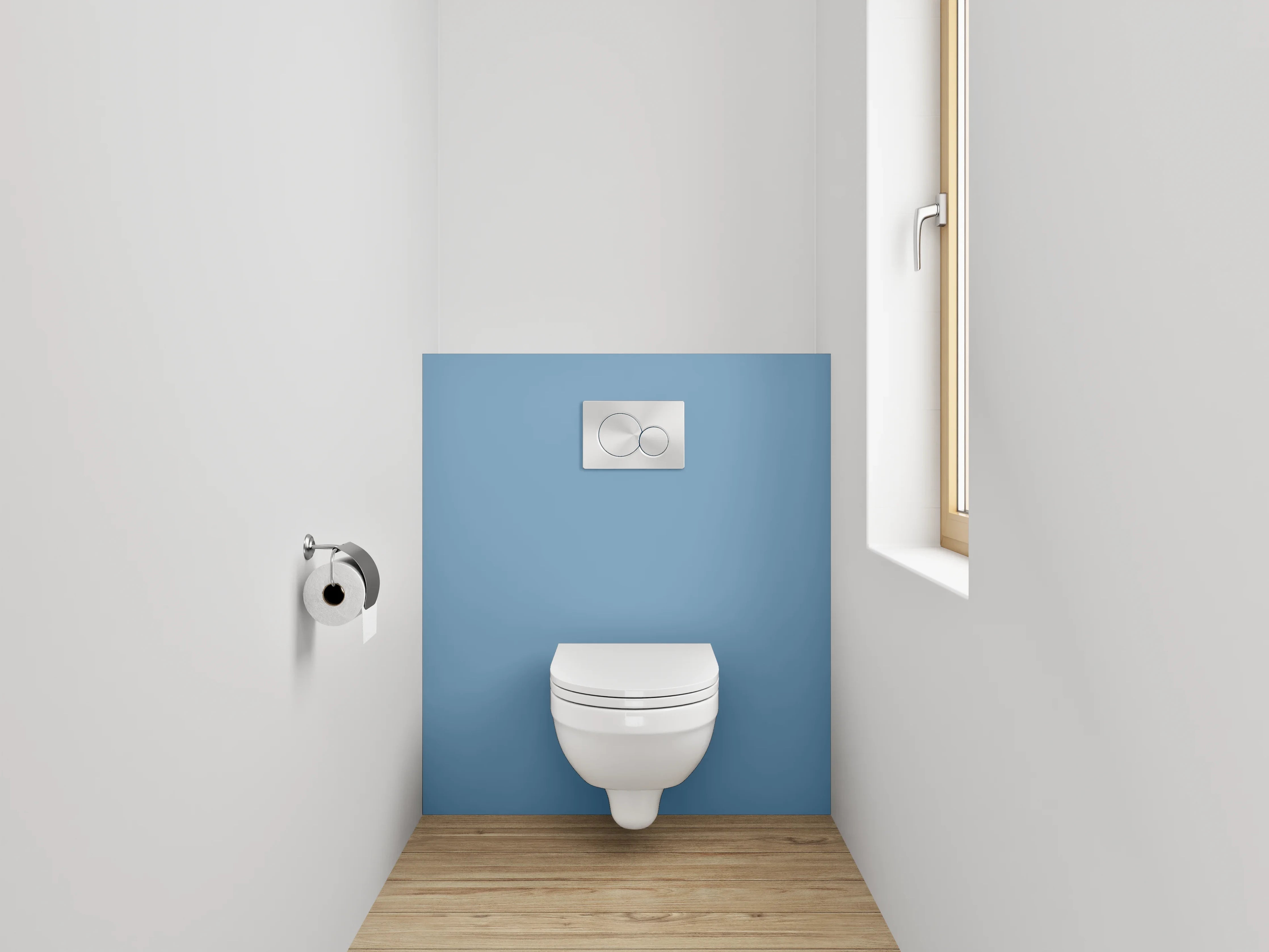 WC-Rückwand - RAL 5024 Pastellblau