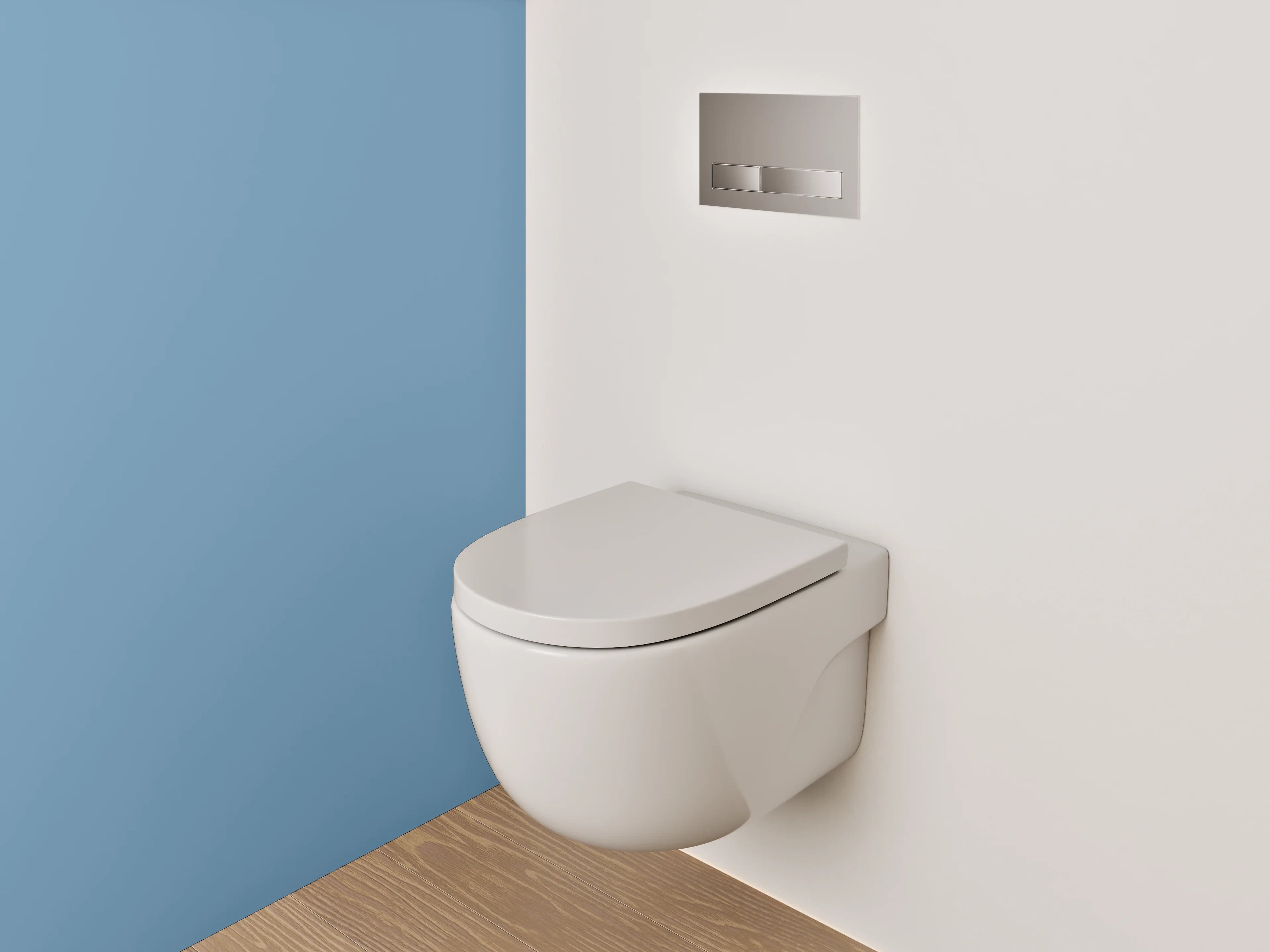 WC-Rückwand - RAL 5024 Pastellblau