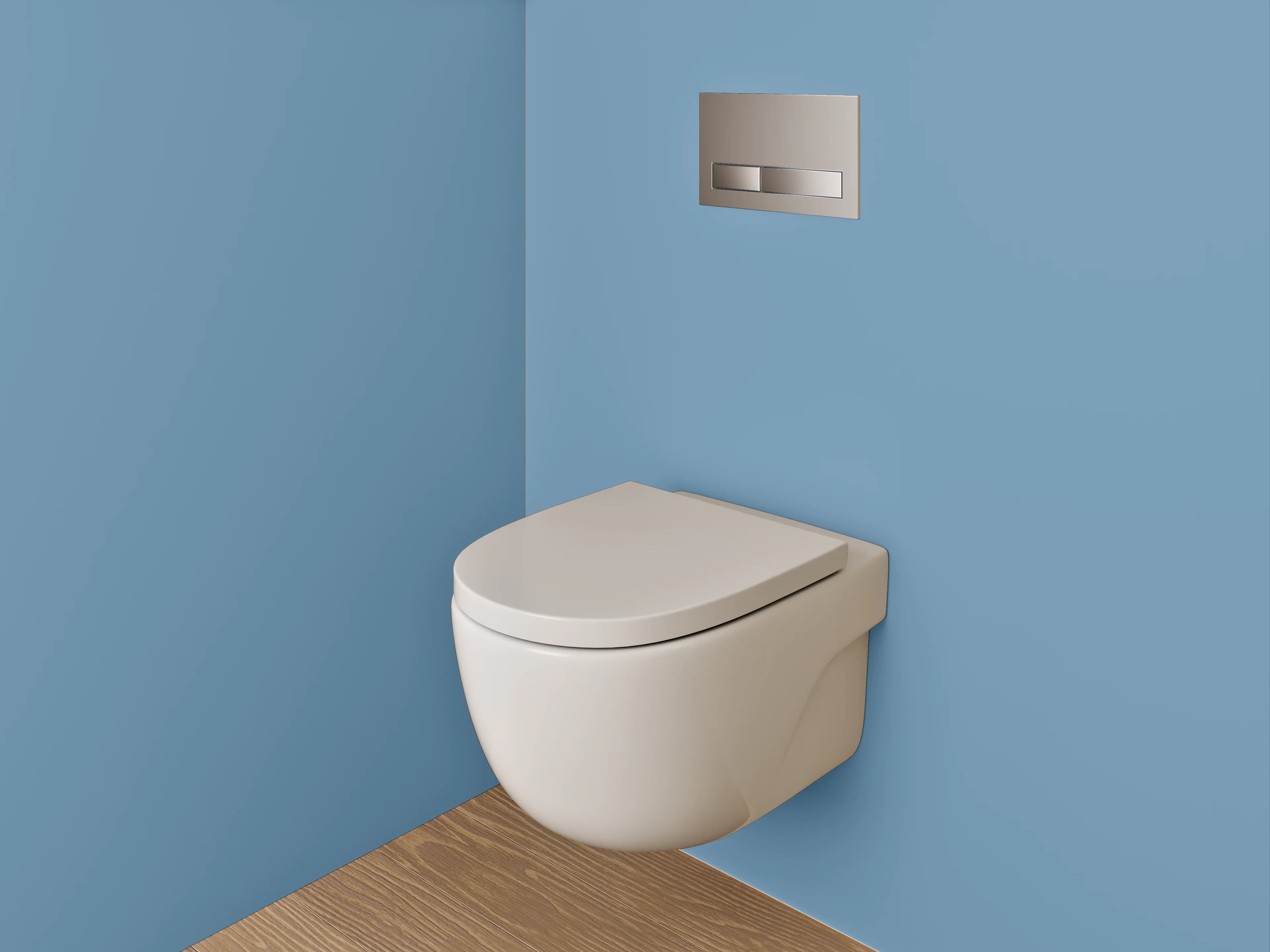 WC-Rückwand - RAL 5024 Pastellblau