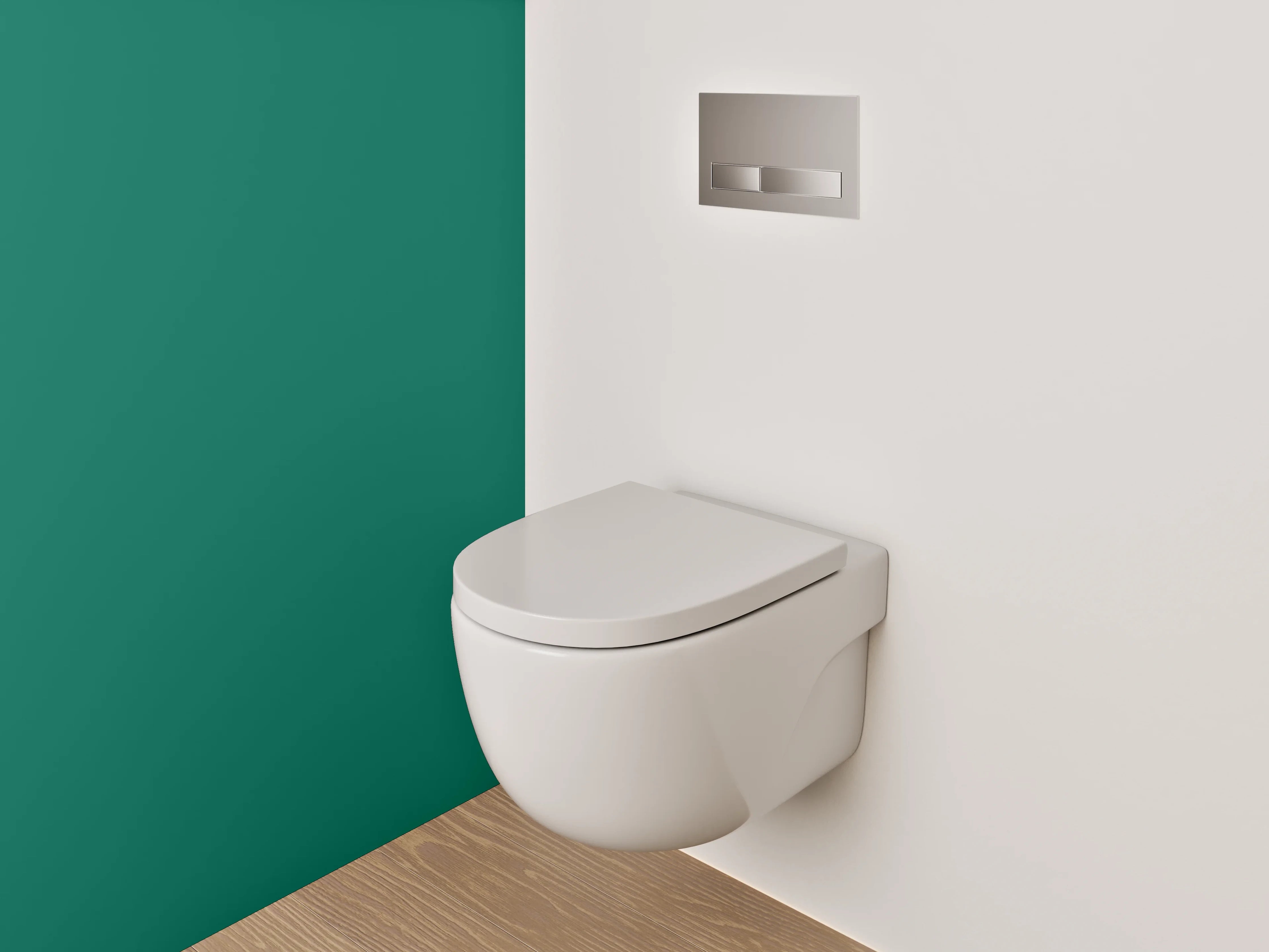 WC-Rückwand - RAL 6016 Türkisgrün