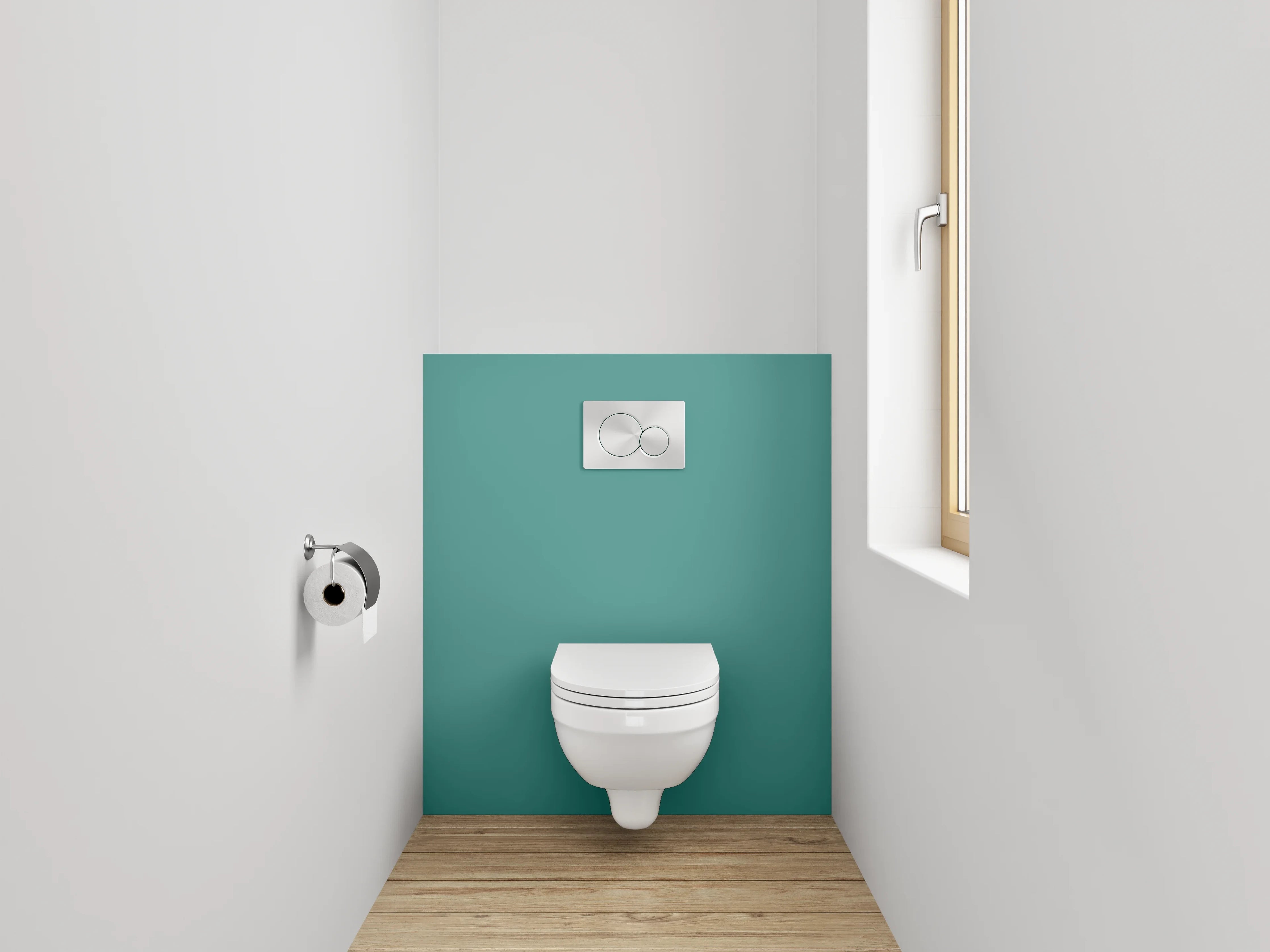WC-Rückwand - RAL 6033 Minttürkis