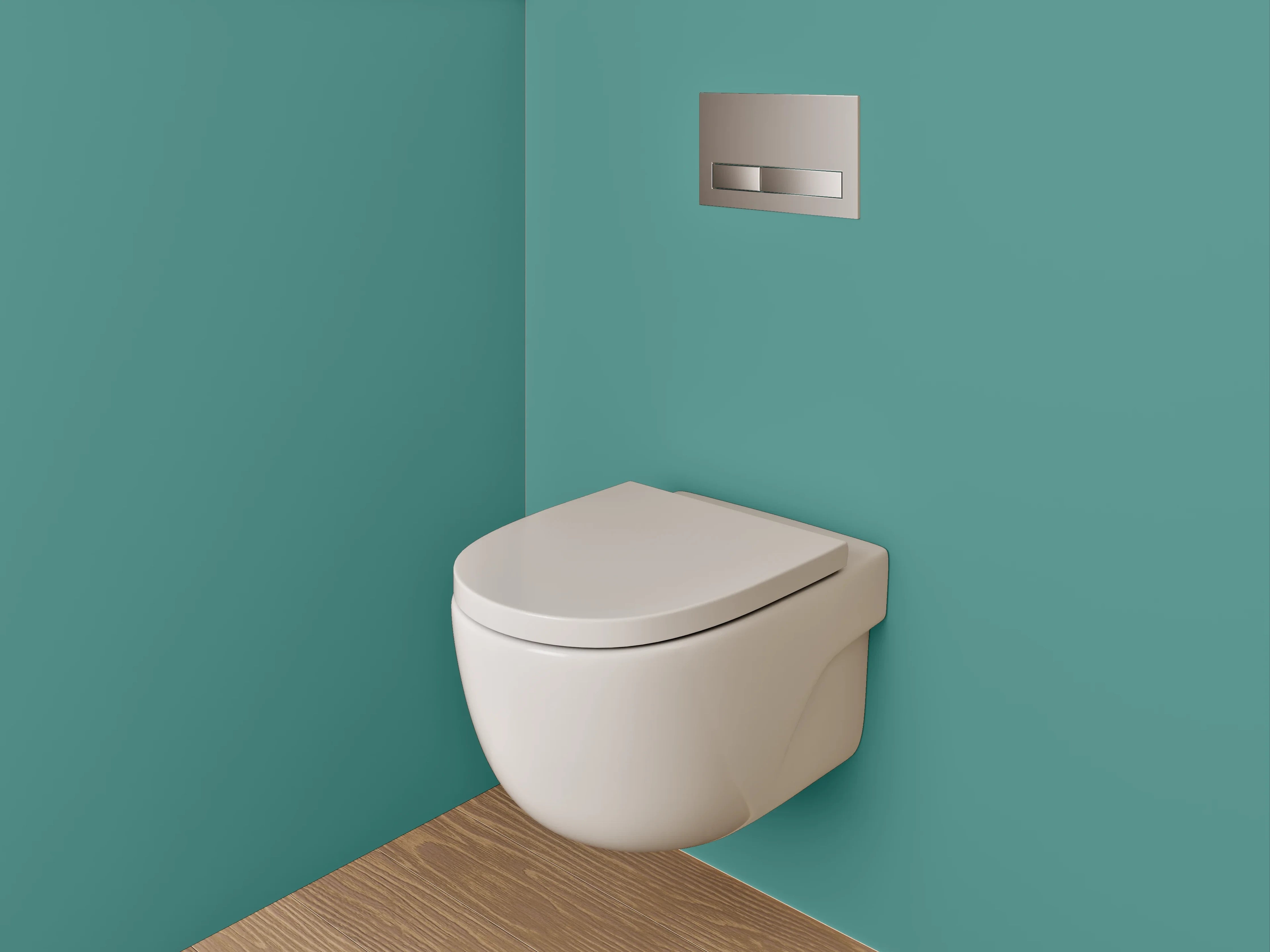 WC-Rückwand - RAL 6033 Minttürkis