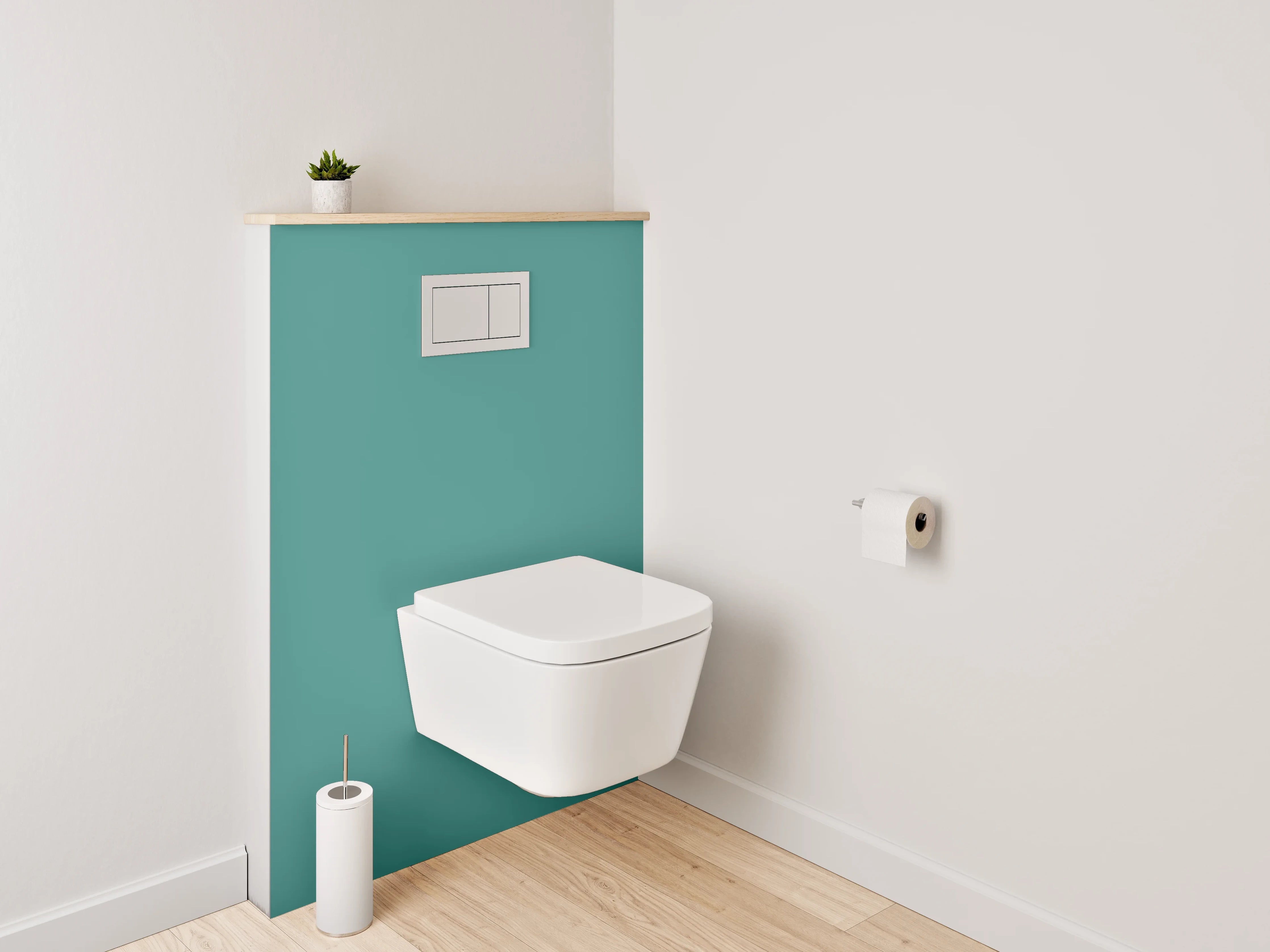 WC-Rückwand - RAL 6033 Minttürkis