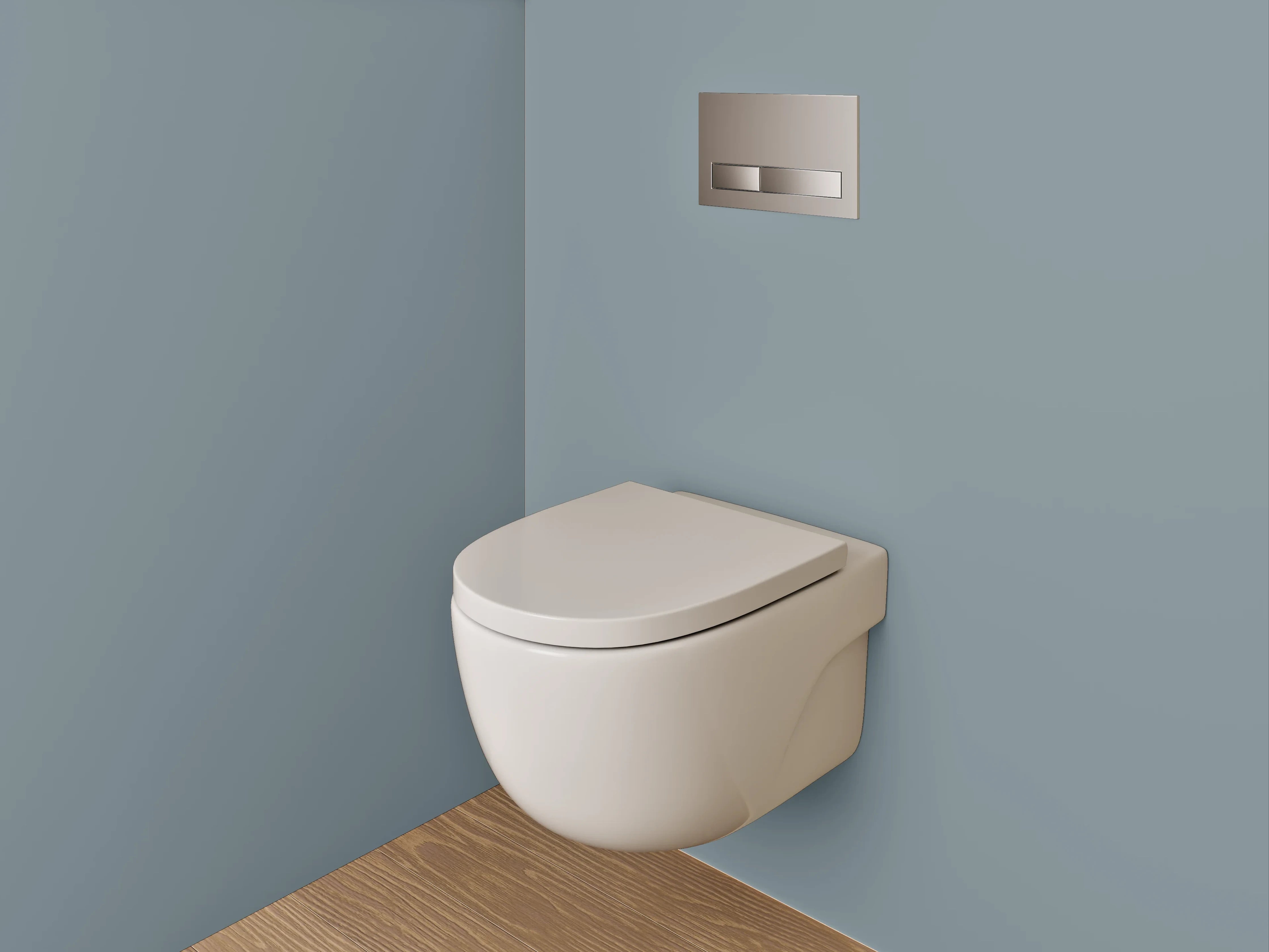 WC-Rückwand - RAL 7000 Fehgrau