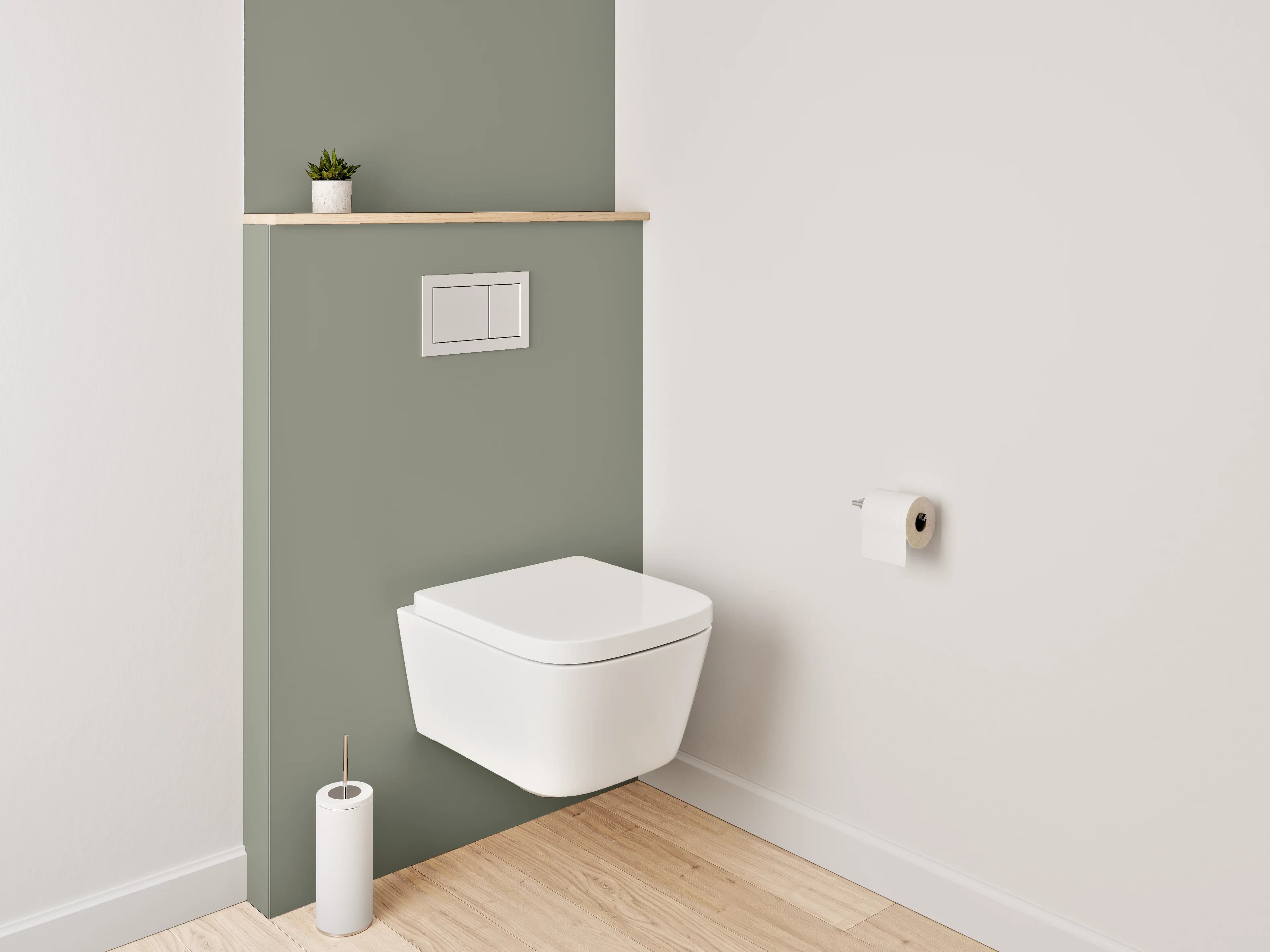 WC-Rückwand - RAL 7003 Moosgrau
