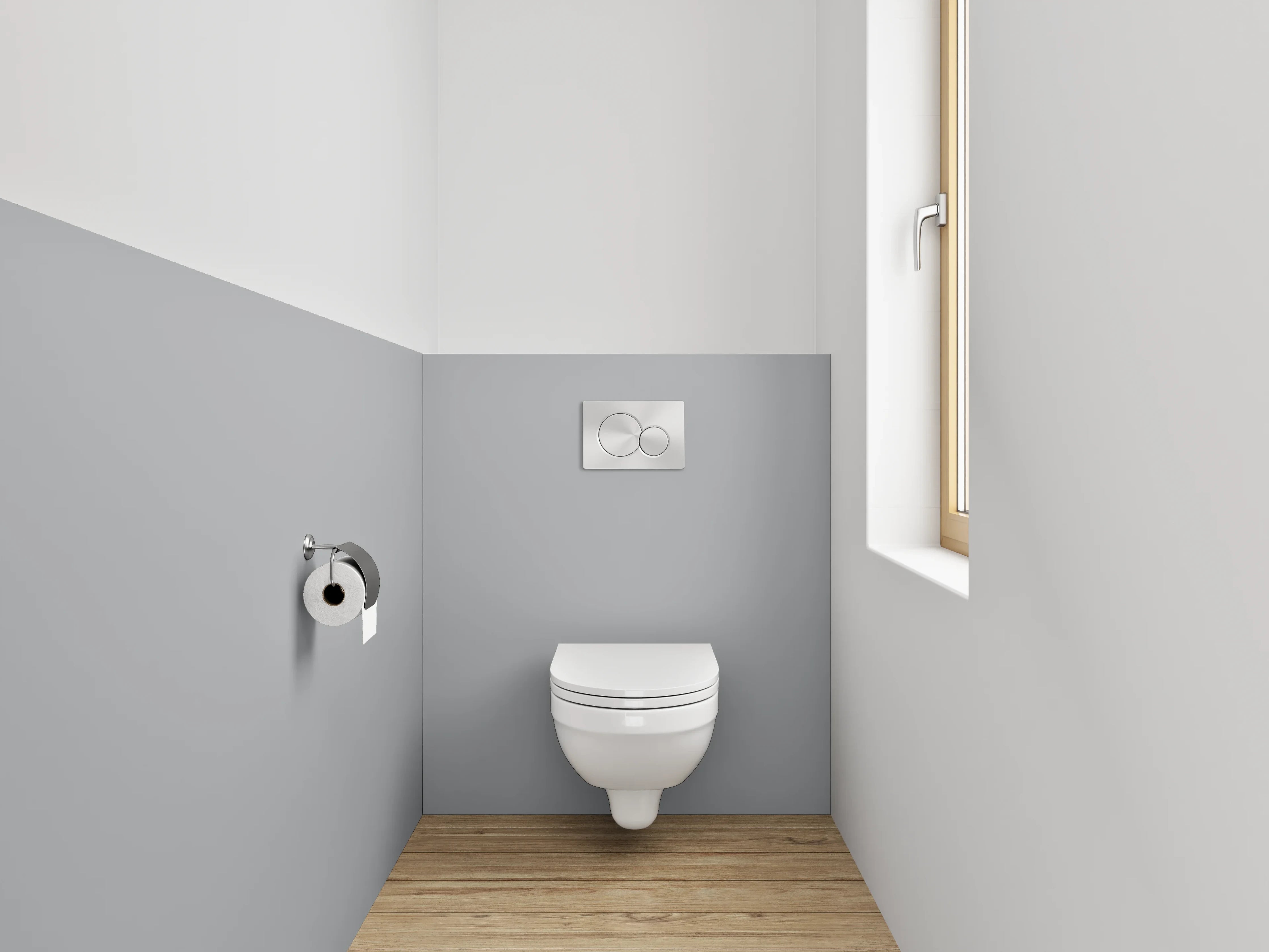 WC-Rückwand - RAL 7004 Signalgrau