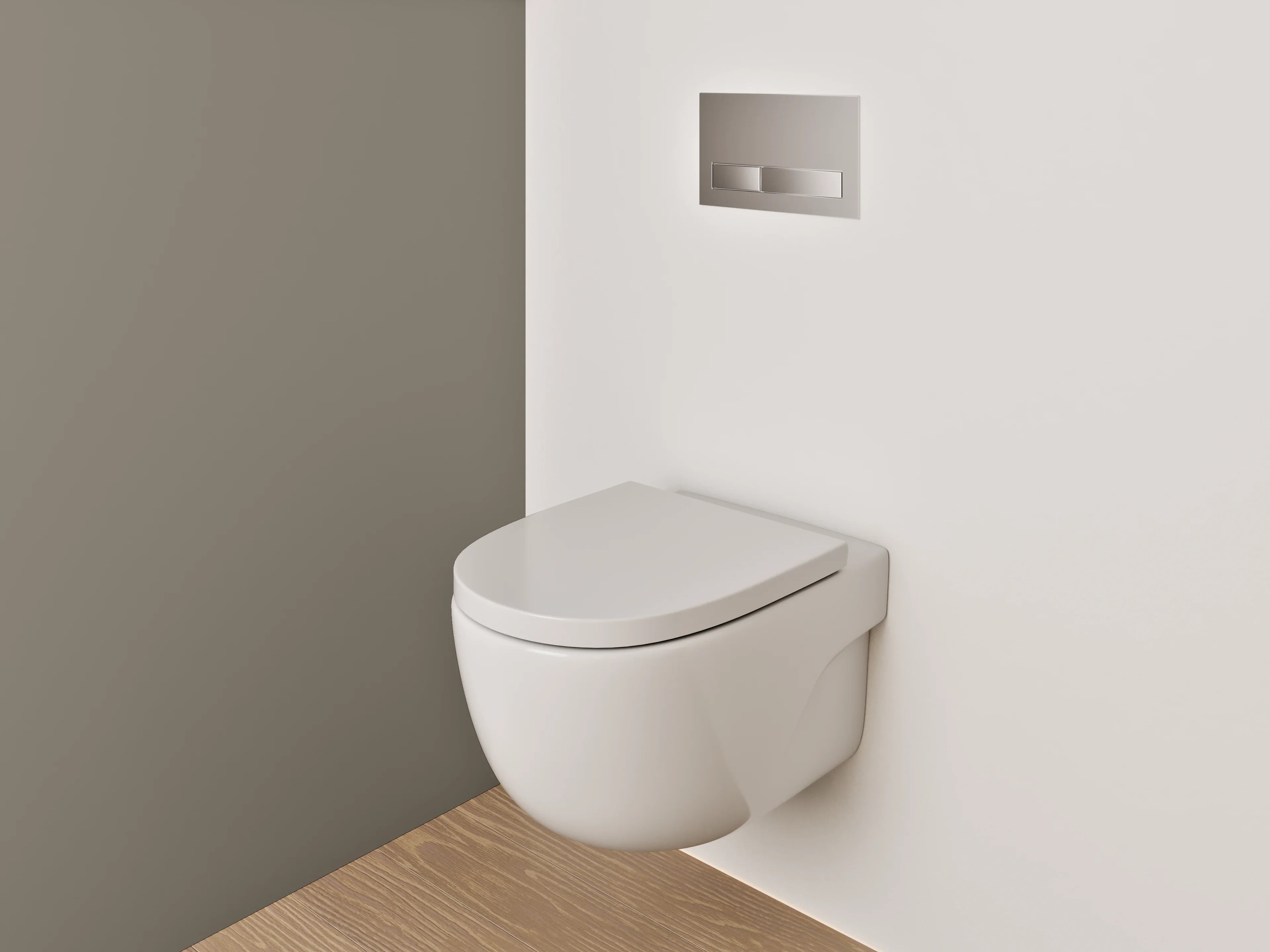 WC-Rückwand - RAL 7006 Beigegrünbraun