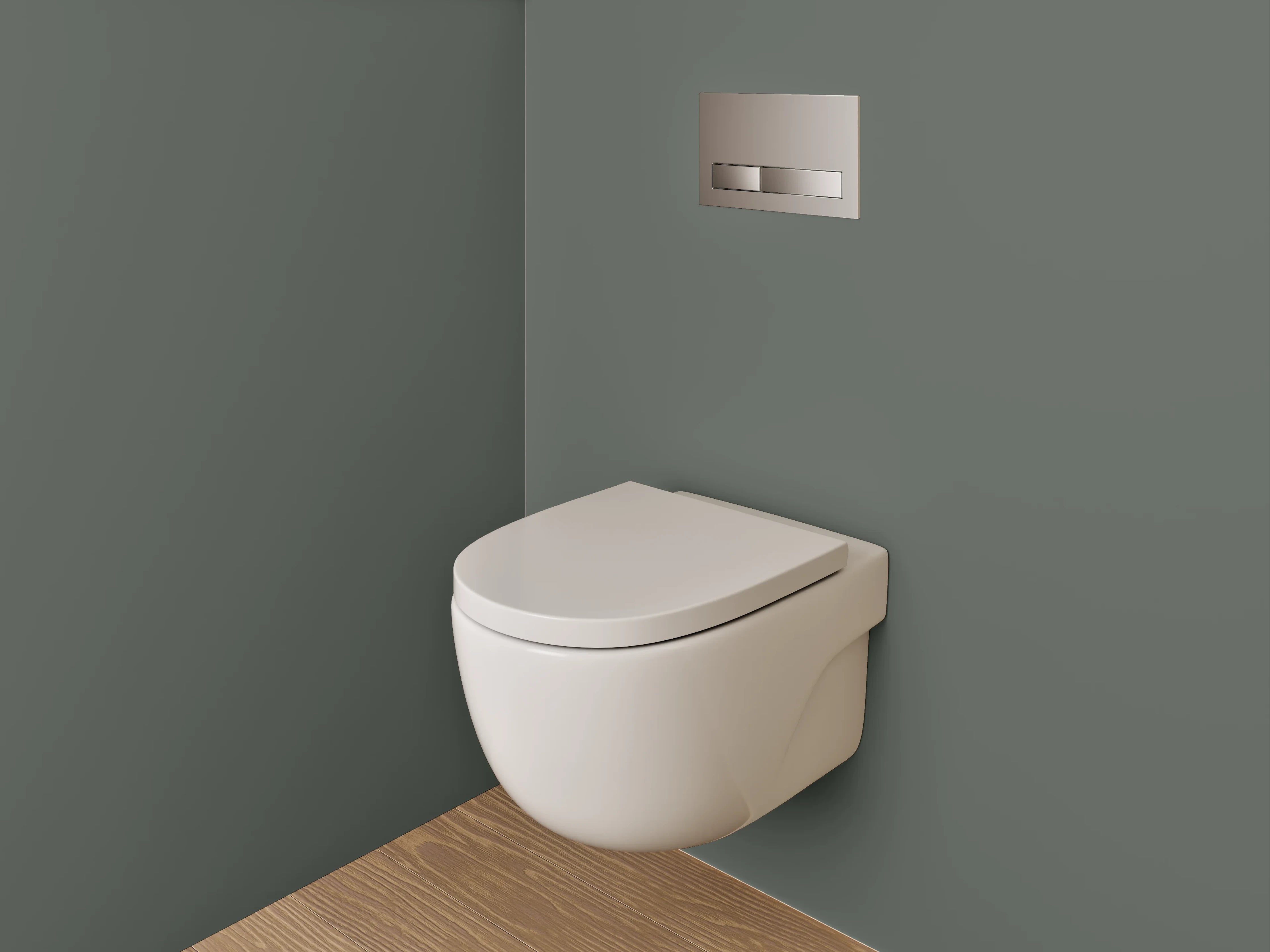 WC-Rückwand - RAL 7010 Zeltgrau