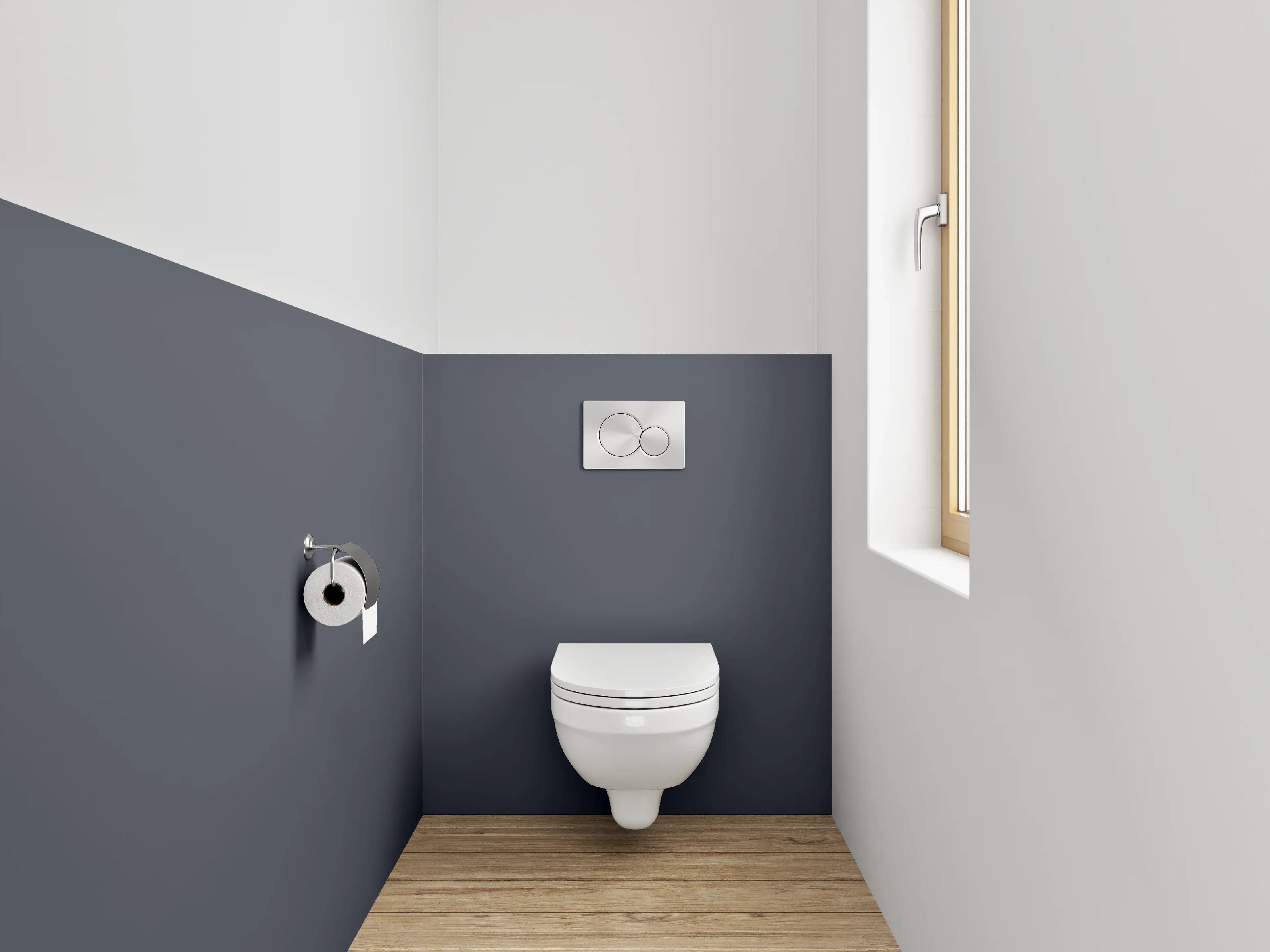 WC-Rückwand - RAL 7024 Graphitgrau