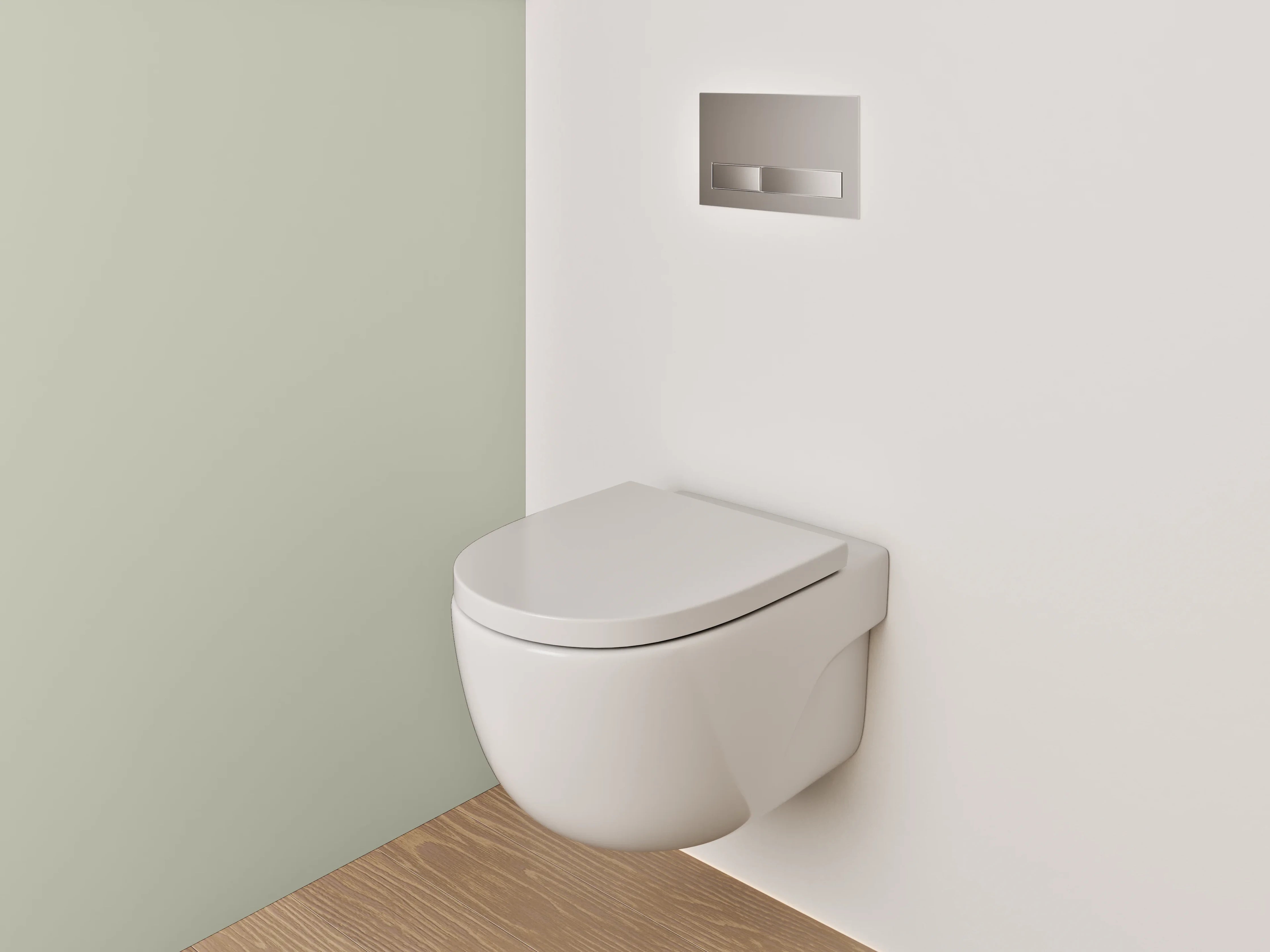 WC-Rückwand - RAL 7032 Kieselgrau
