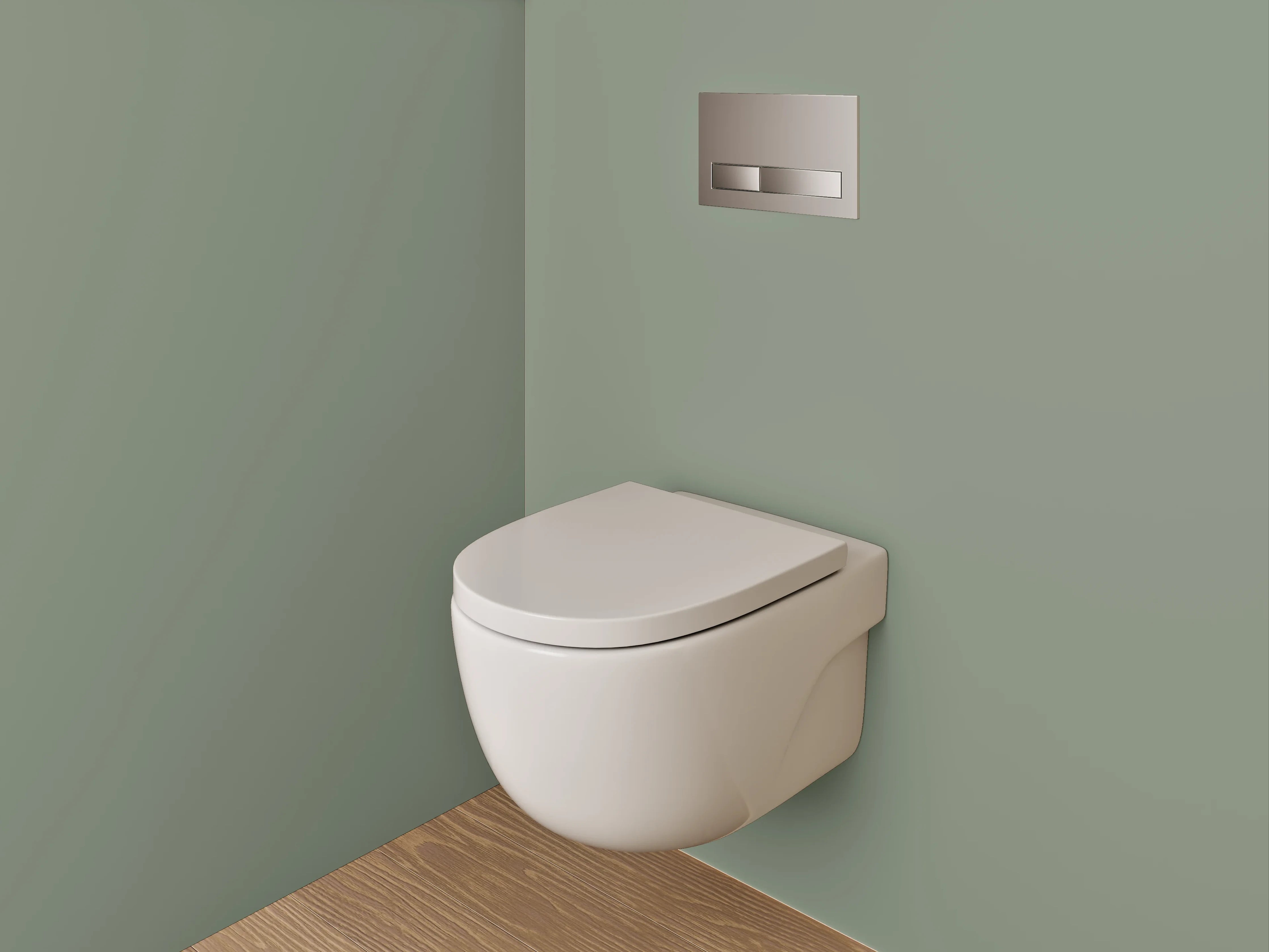 WC-Rückwand - RAL 7033 Zementgrau