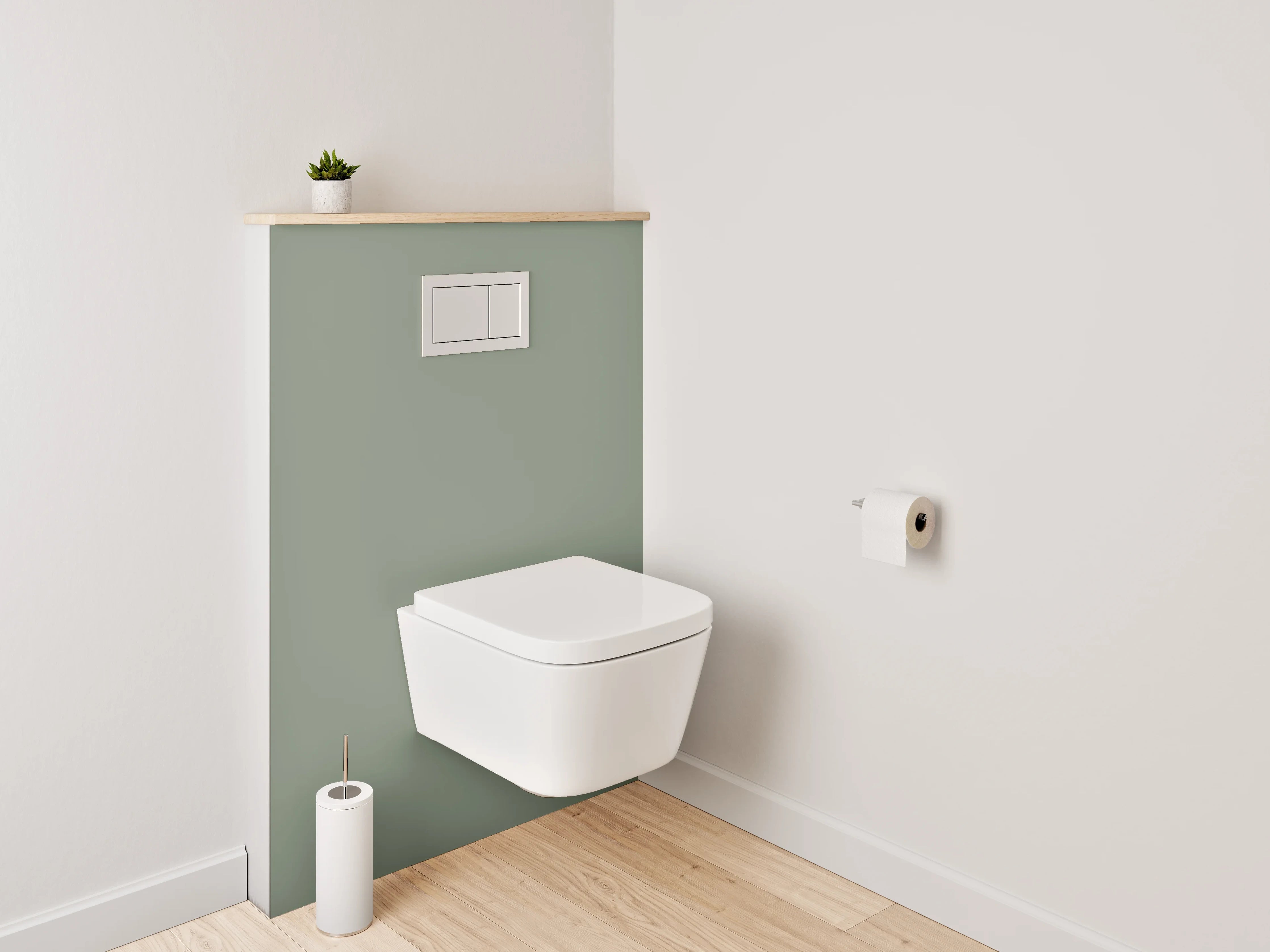 WC-Rückwand - RAL 7033 Zementgrau