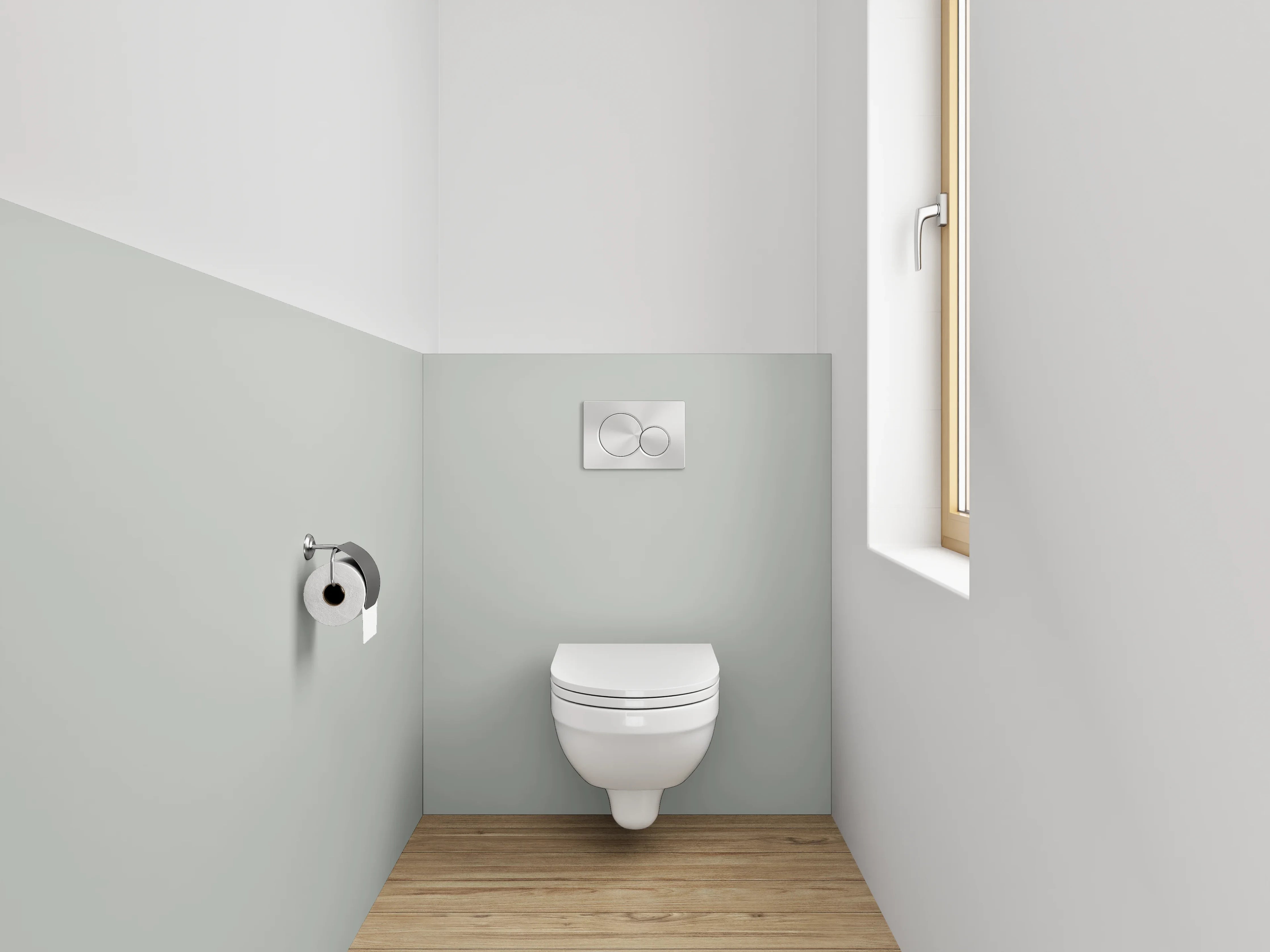 WC-Rückwand - RAL 7038 Achatgrau