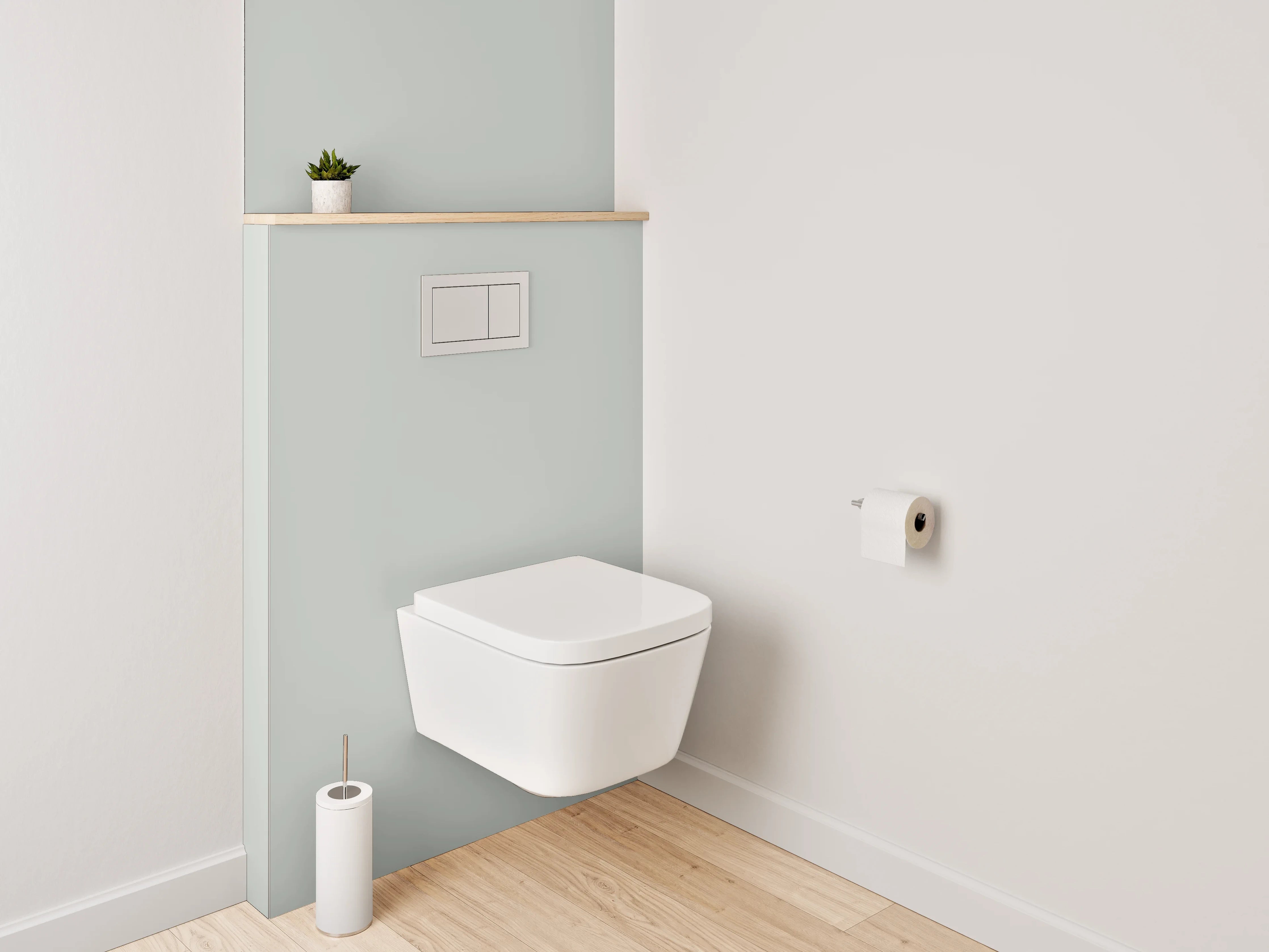 WC-Rückwand - RAL 7038 Achatgrau