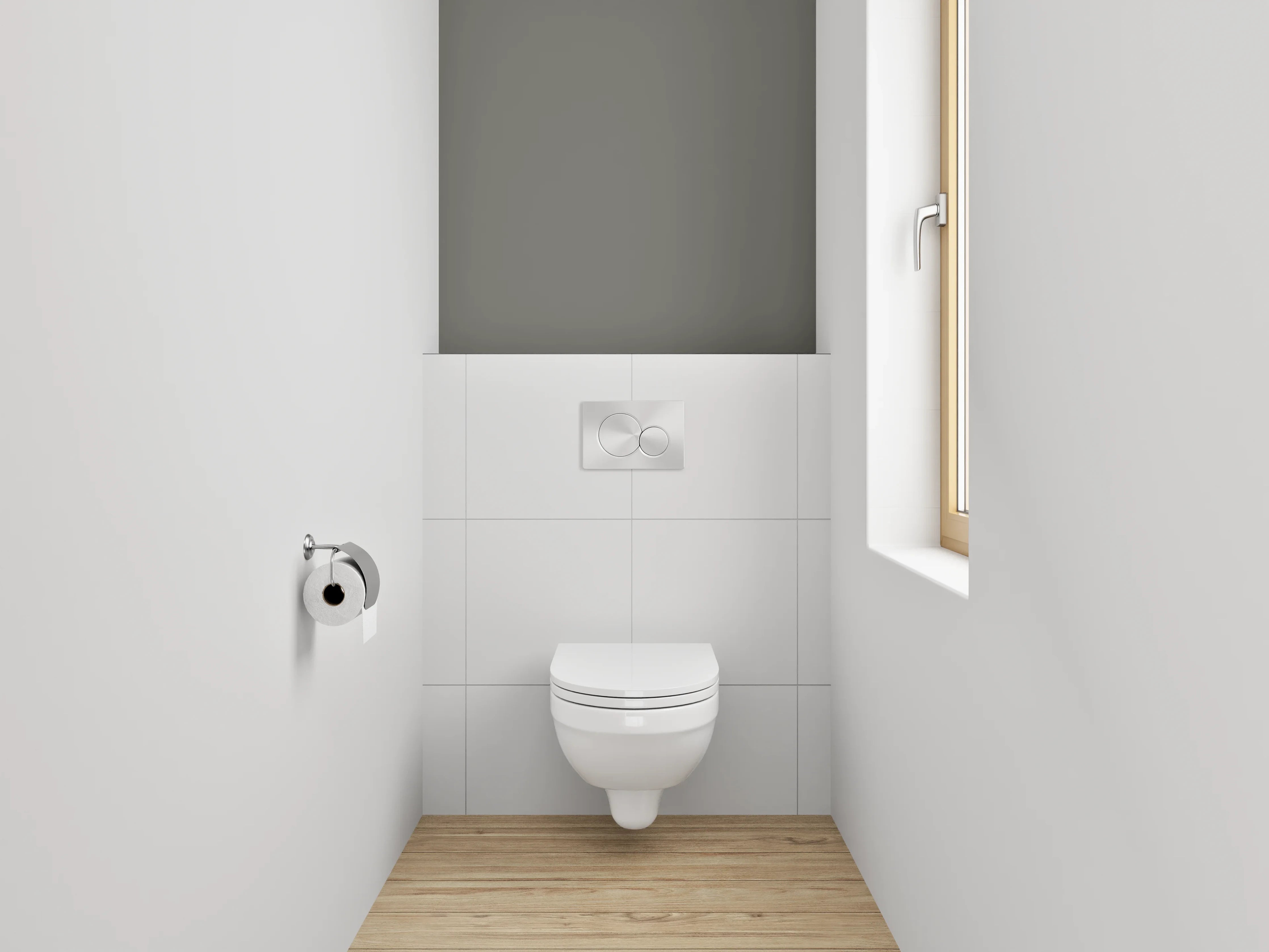WC-Rückwand - RAL 7039 Quarzgrau