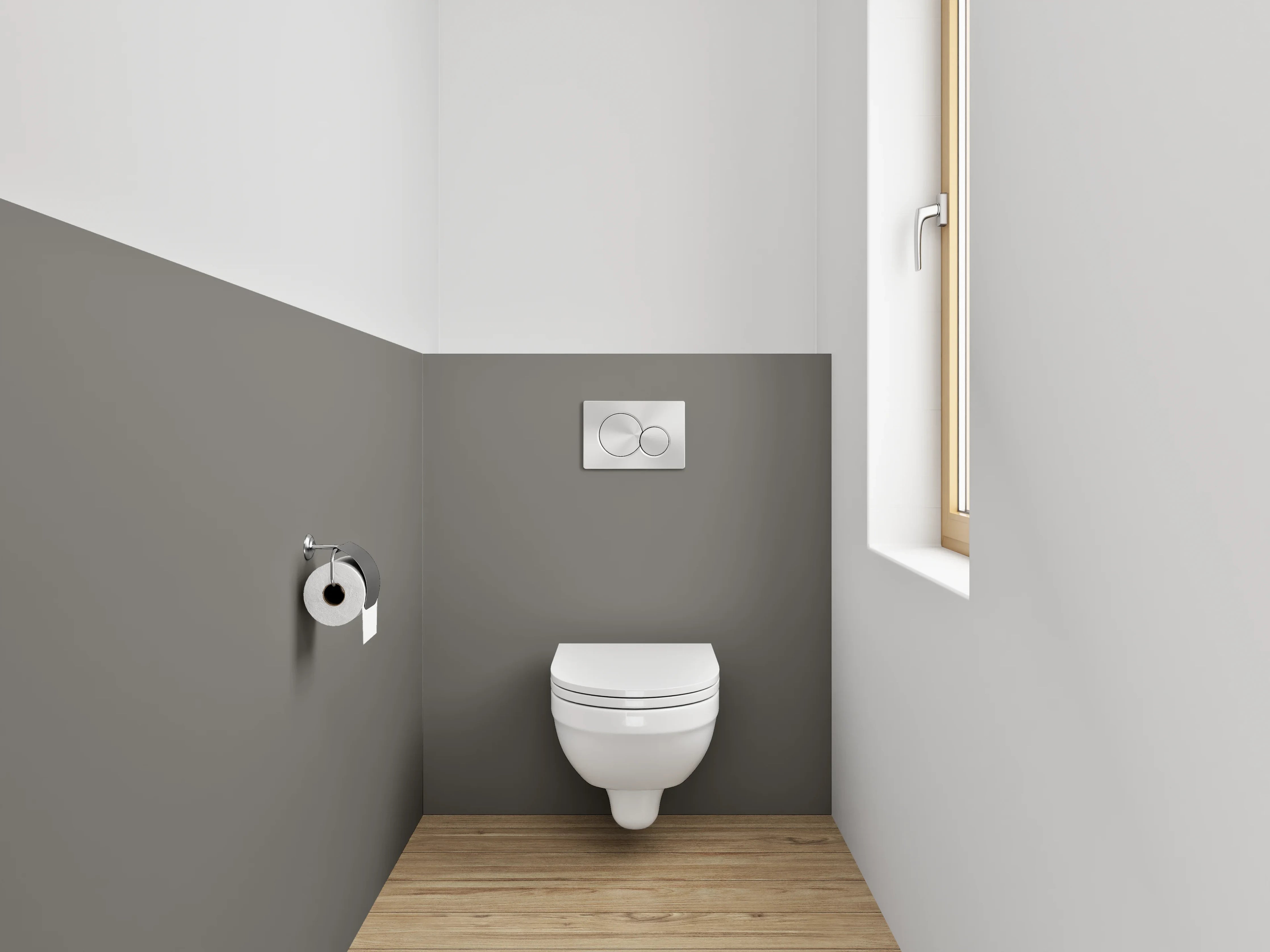 WC-Rückwand - RAL 7039 Quarzgrau