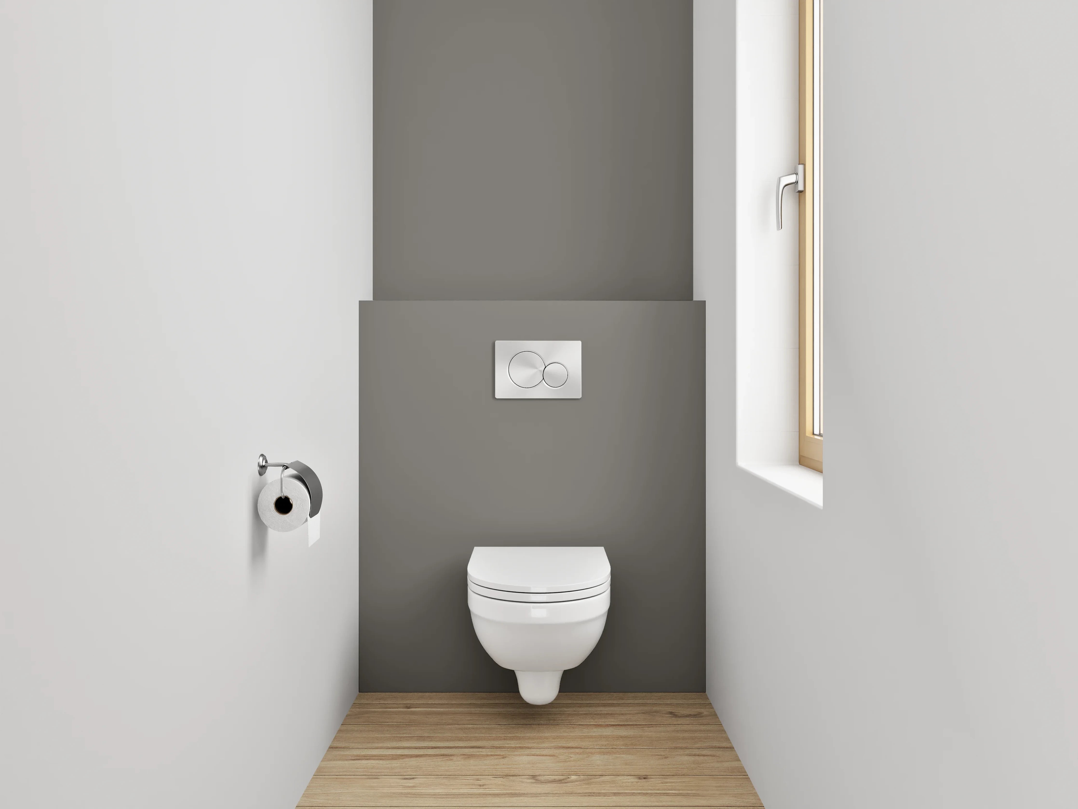 WC-Rückwand - RAL 7039 Quarzgrau