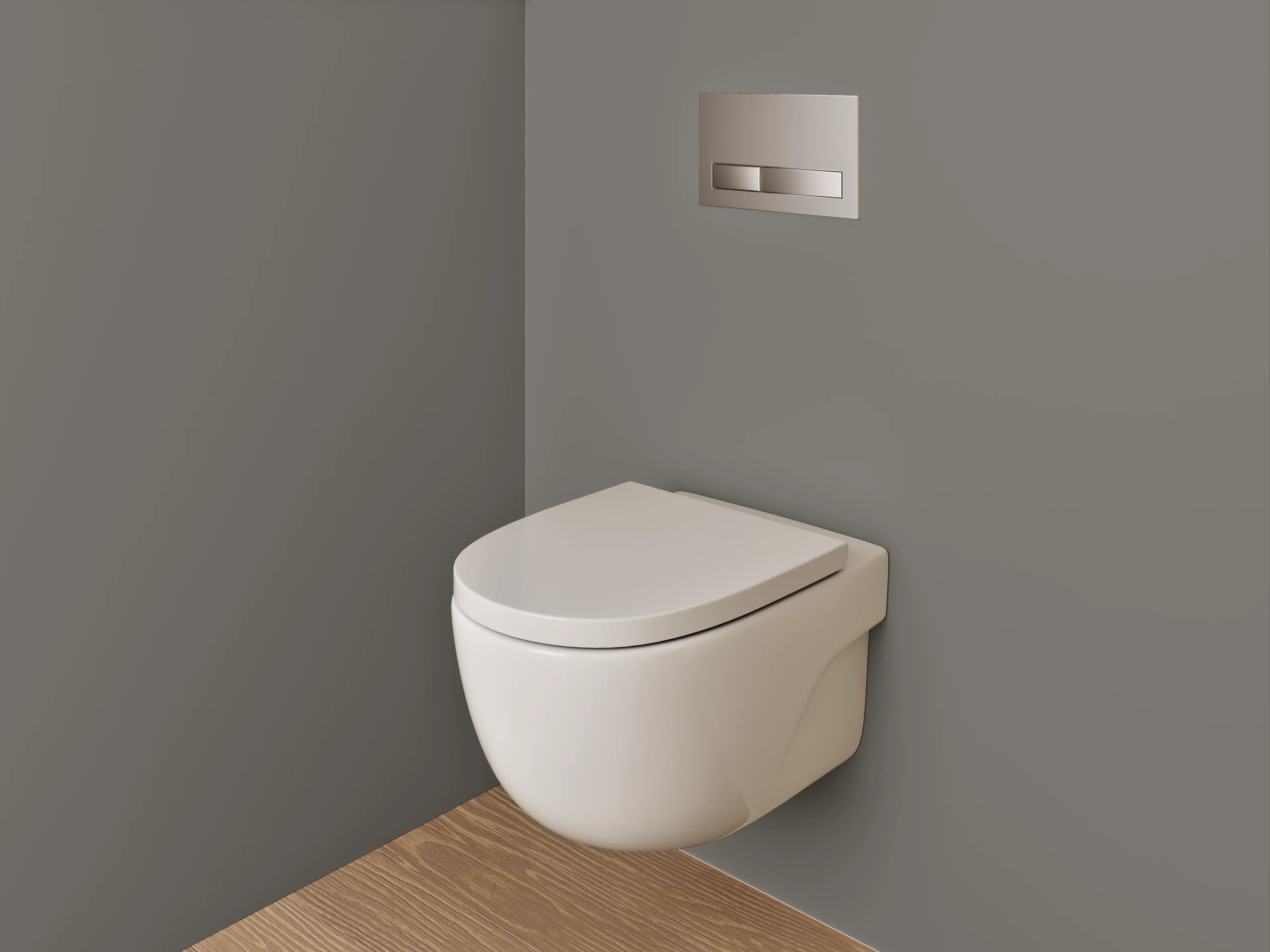 WC-Rückwand - RAL 7039 Quarzgrau