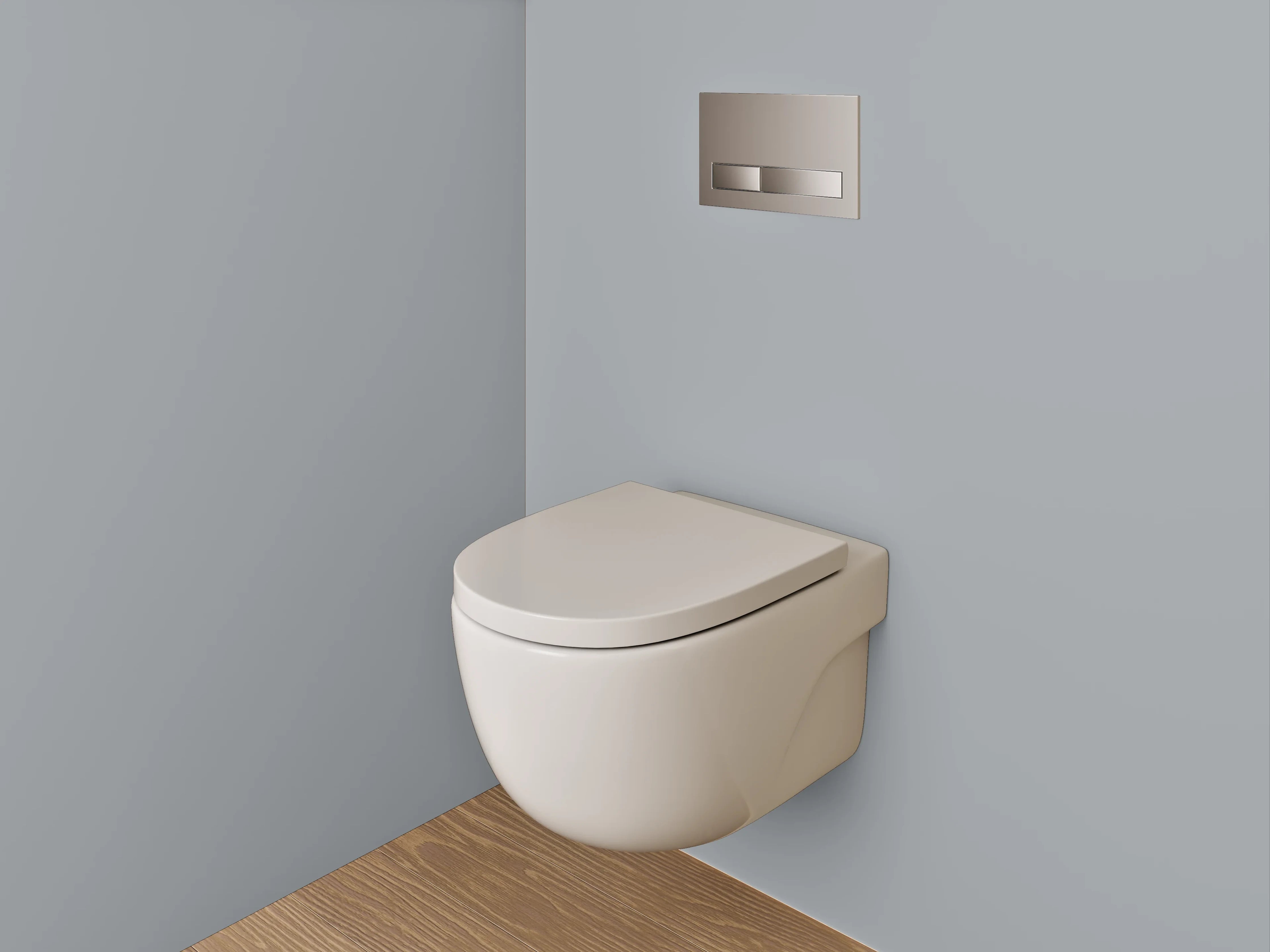 WC-Rückwand - RAL 7040 Fenstergrau