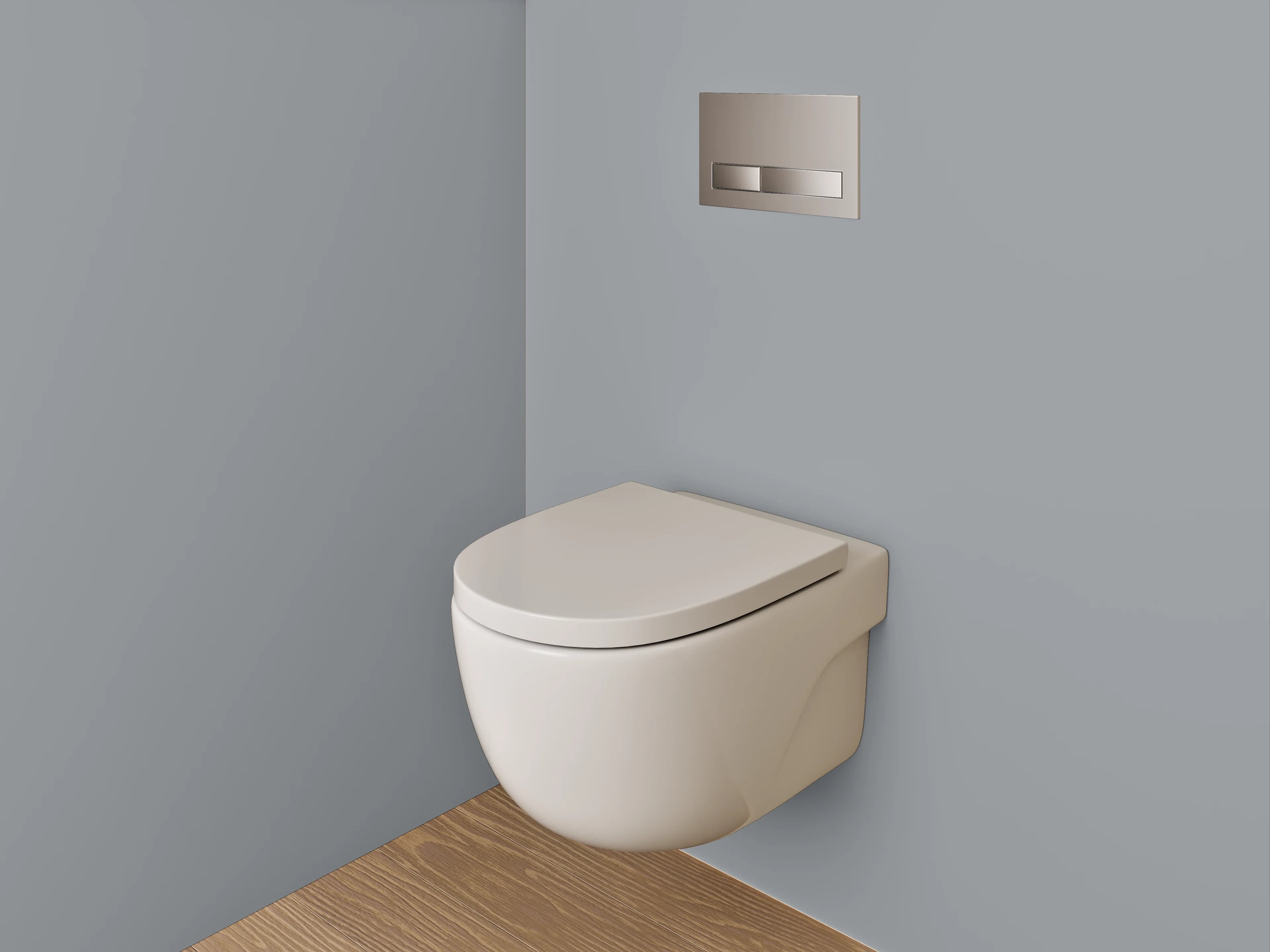 WC-Rückwand - RAL 7045 Telegrau 1